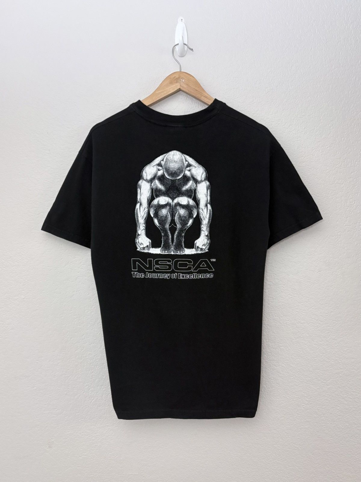 Vintage 90’s NSCA Vintage Fitness Tee Shirt Size US M / EU 48-50 / 2 - 1 Thumbnail