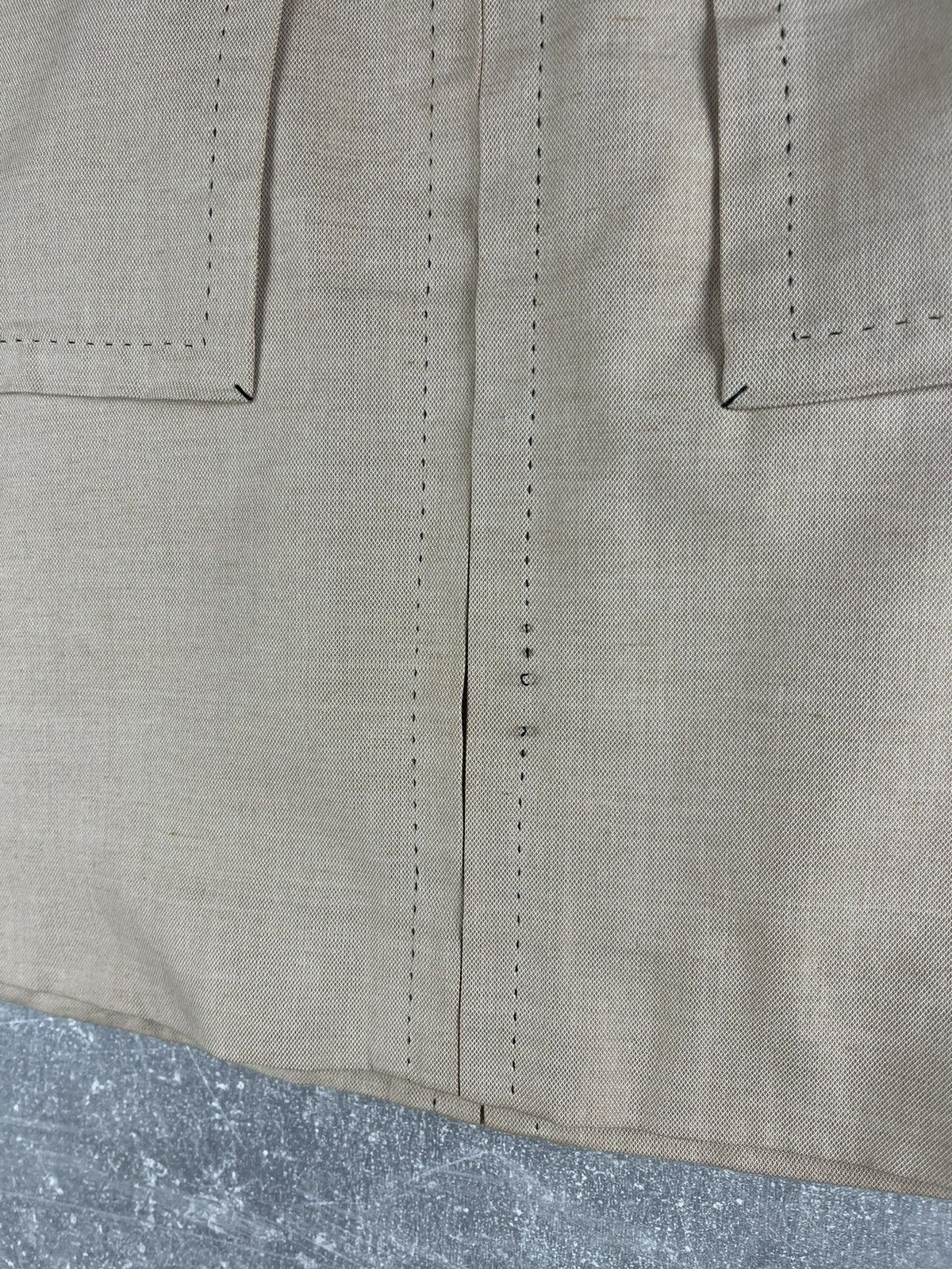 Louis Vuitton Louis Vuitton Beige Adjustable Belt Cotton-Line Blend Skirt Size 27" / US 4 / IT 40 - 8 Thumbnail