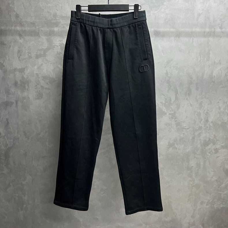 Dior Size XS Black CD embroidered logo sweatpants 2501-Nextarro Size US 26 / EU 42 - 1 Thumbnail