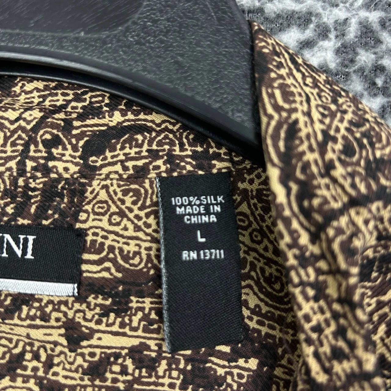 Brandini Brandini Shirt Men Large Paisley Button Up Collared Size US L / EU 52-54 / 3 - 6 Thumbnail