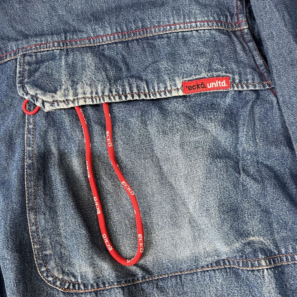 Ecko Unltd. × JNCO Ecko unlimited over shirt blue denim Size US XL / EU 56 / 4 - 10 Thumbnail