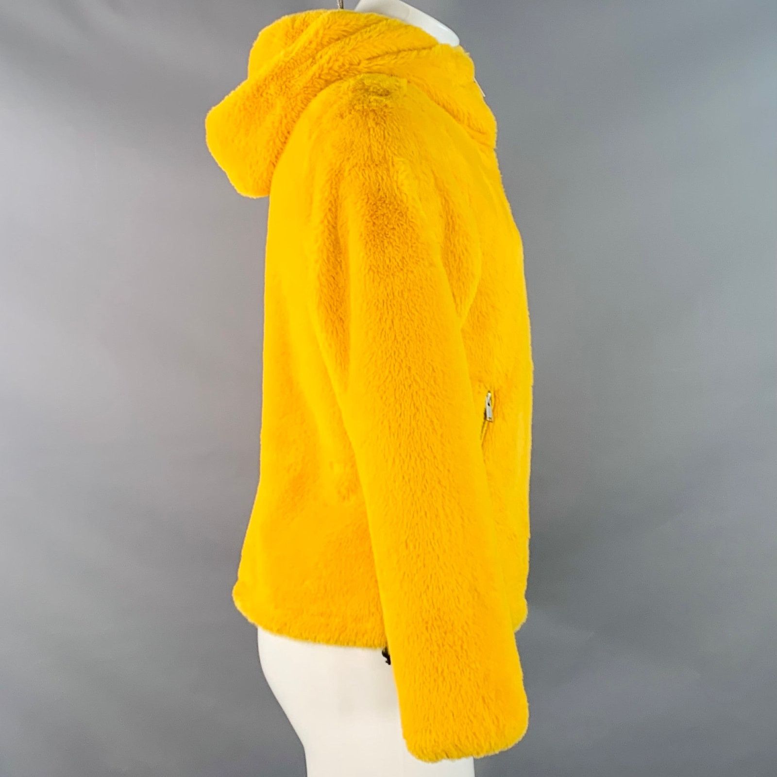 Joyrich JOYRICH Size S Yellow Textured Polyester Hooded Jacket Size US S / EU 44-46 / 1 - 2 Thumbnail