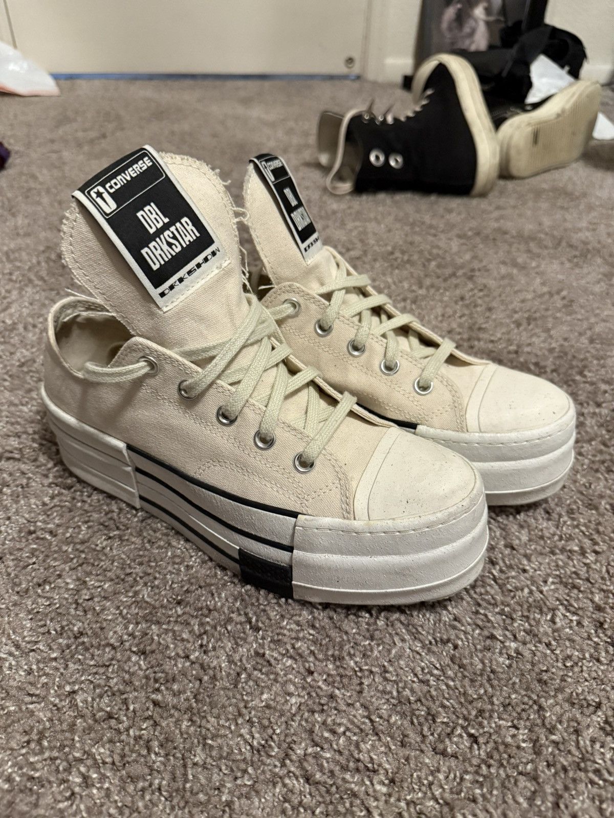 Converse × Rick Owens Drkshdw Converse X Rick Owens DKSHDW Size US 8.5 / IT 38.5 - 1 Thumbnail