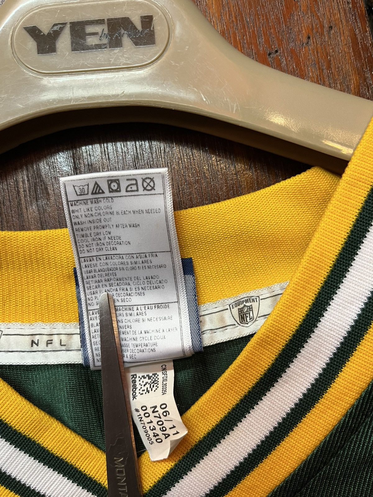 Reebok Green Bay Packers Aaron Rockers #12 NFL on-Field Jersey Size US M / EU 48-50 / 2 - 3 Thumbnail