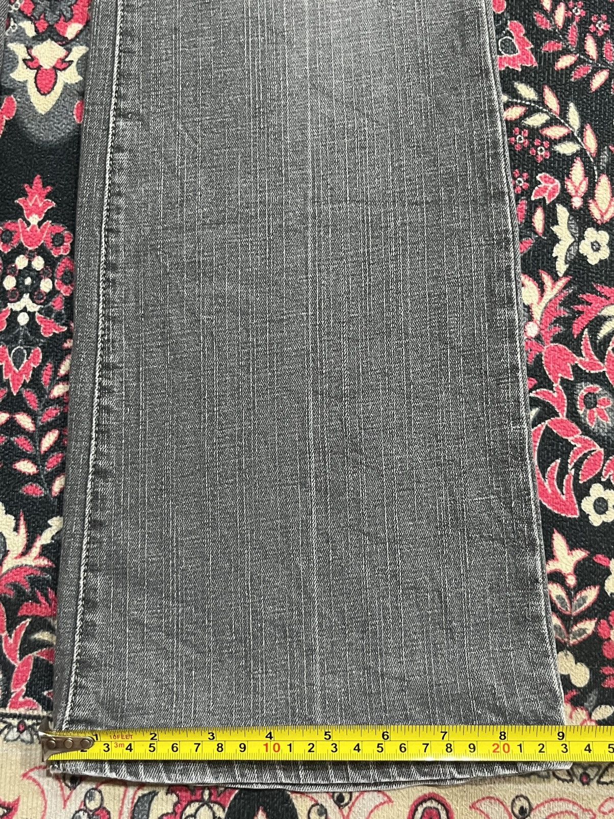 If Six Was Nine Japanese Brand Grey Washed Fatigue Style Flare Jeans Size US 30 / EU 46 - 13 Thumbnail