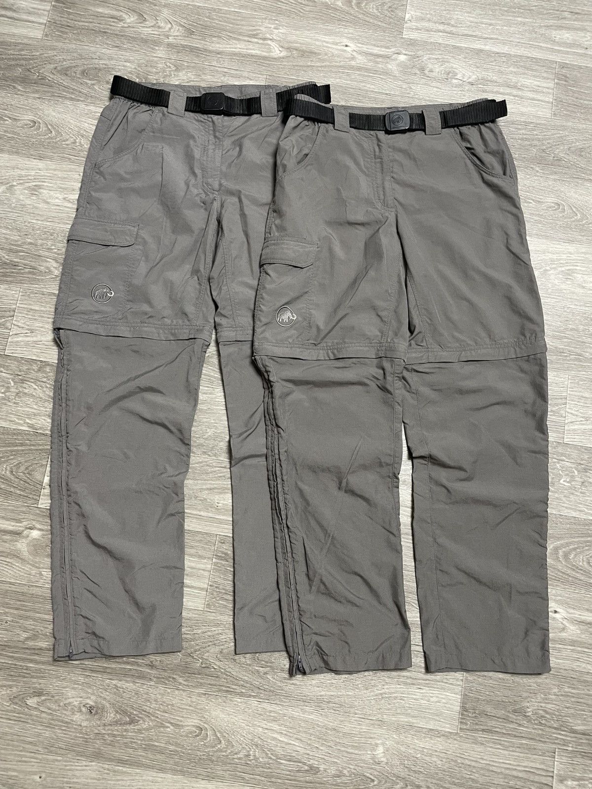 2x Mammut Transformer Hiking Pants Grey Trousers / Shorts