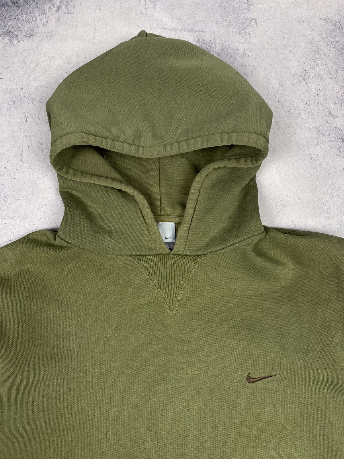 Nike Vintage 00s Nike Swoosh Hoodie y2k drill Size US M / EU 48-50 / 2 - 6 Thumbnail