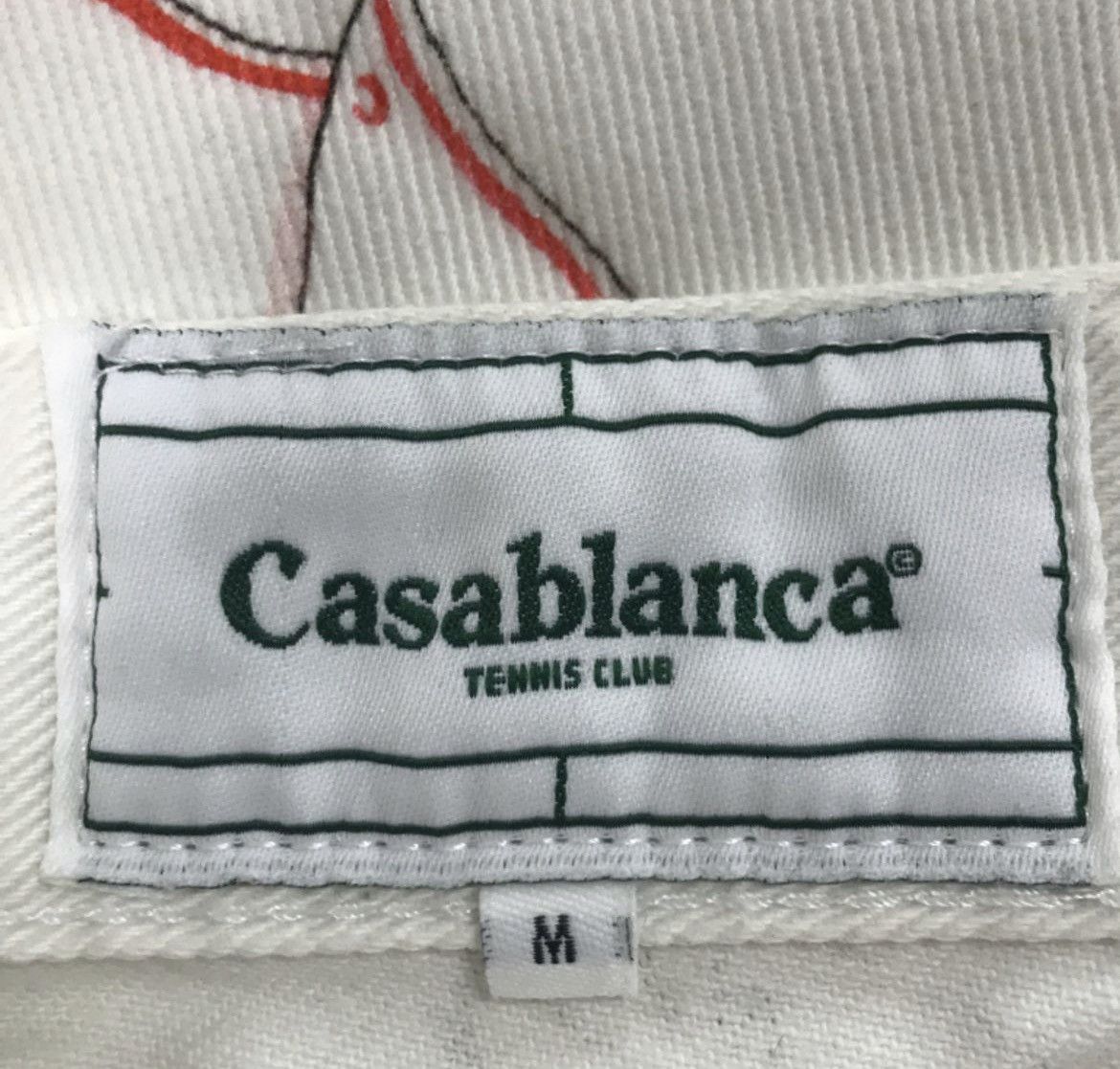 Casablanca Champagne & Cigars White Cotton Trousers Size US 32 / EU 48 - 3 Thumbnail