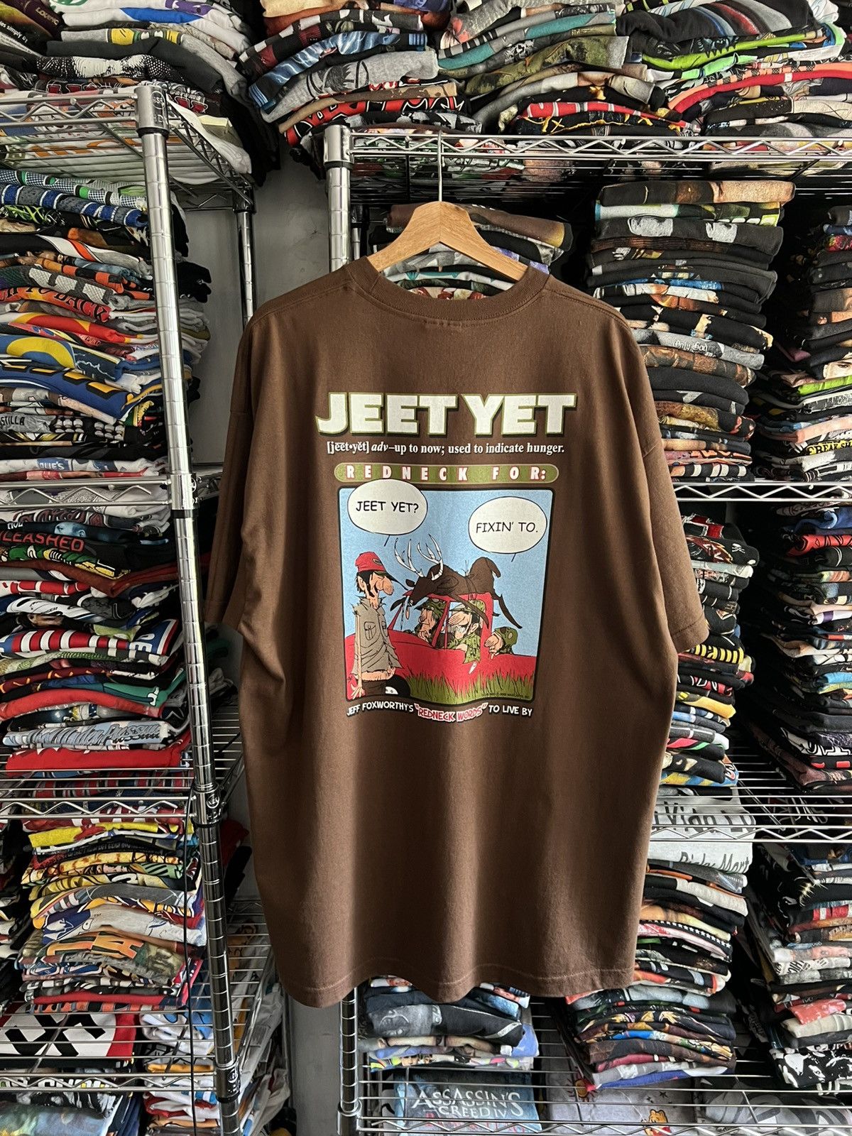 Alstyle 2002 Jeet Yet Redneck Words Random Funny Hunting Tee Size US XXL / EU 58 / 5 - 3 Thumbnail