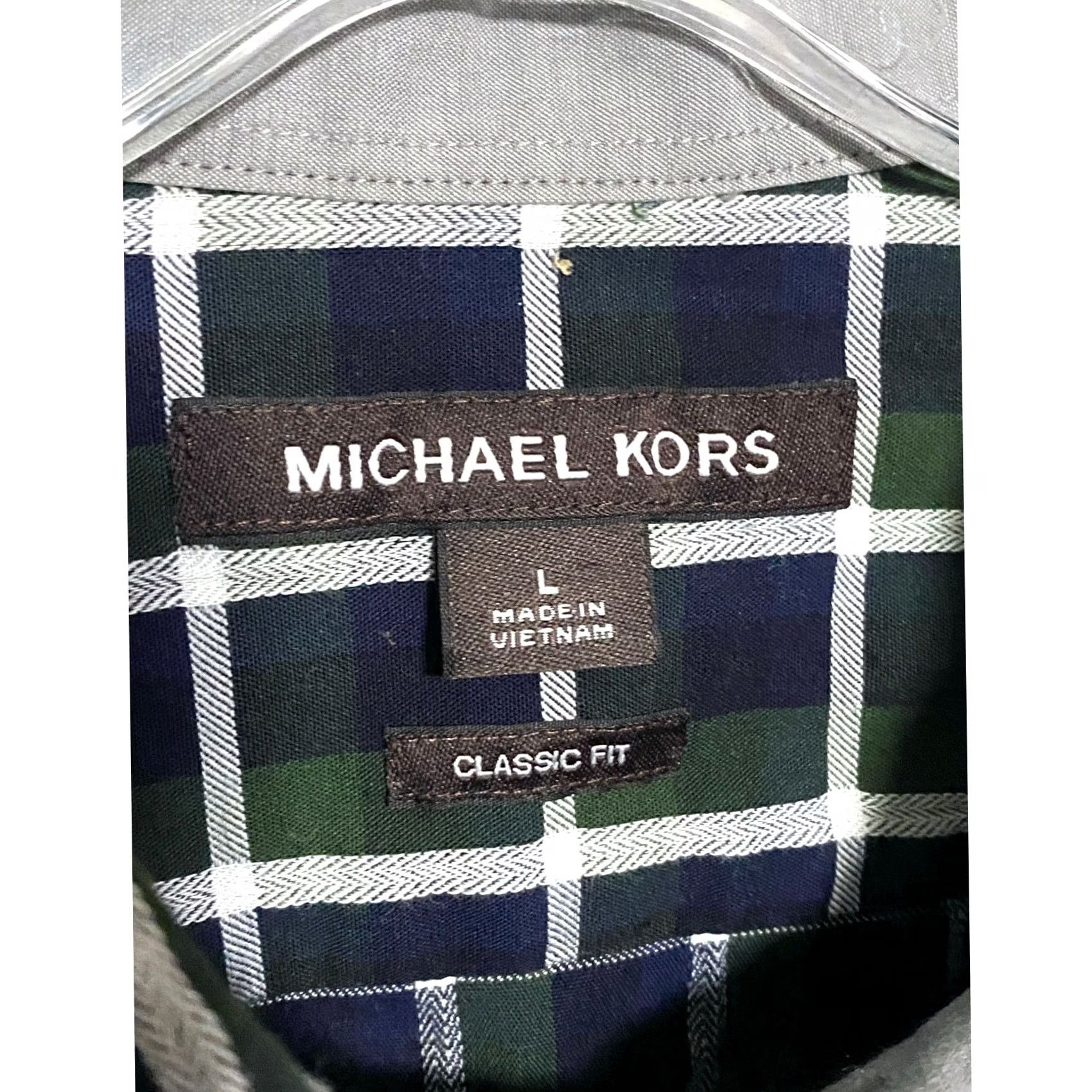 Michael Kors Michael Kors Classic Fit Button Down Long Sleeve Shirt Mens L Plaid Office Preppy Ivy League Casual Workwear Menswear Size US L / EU 52-54 / 3 - 6 Thumbnail