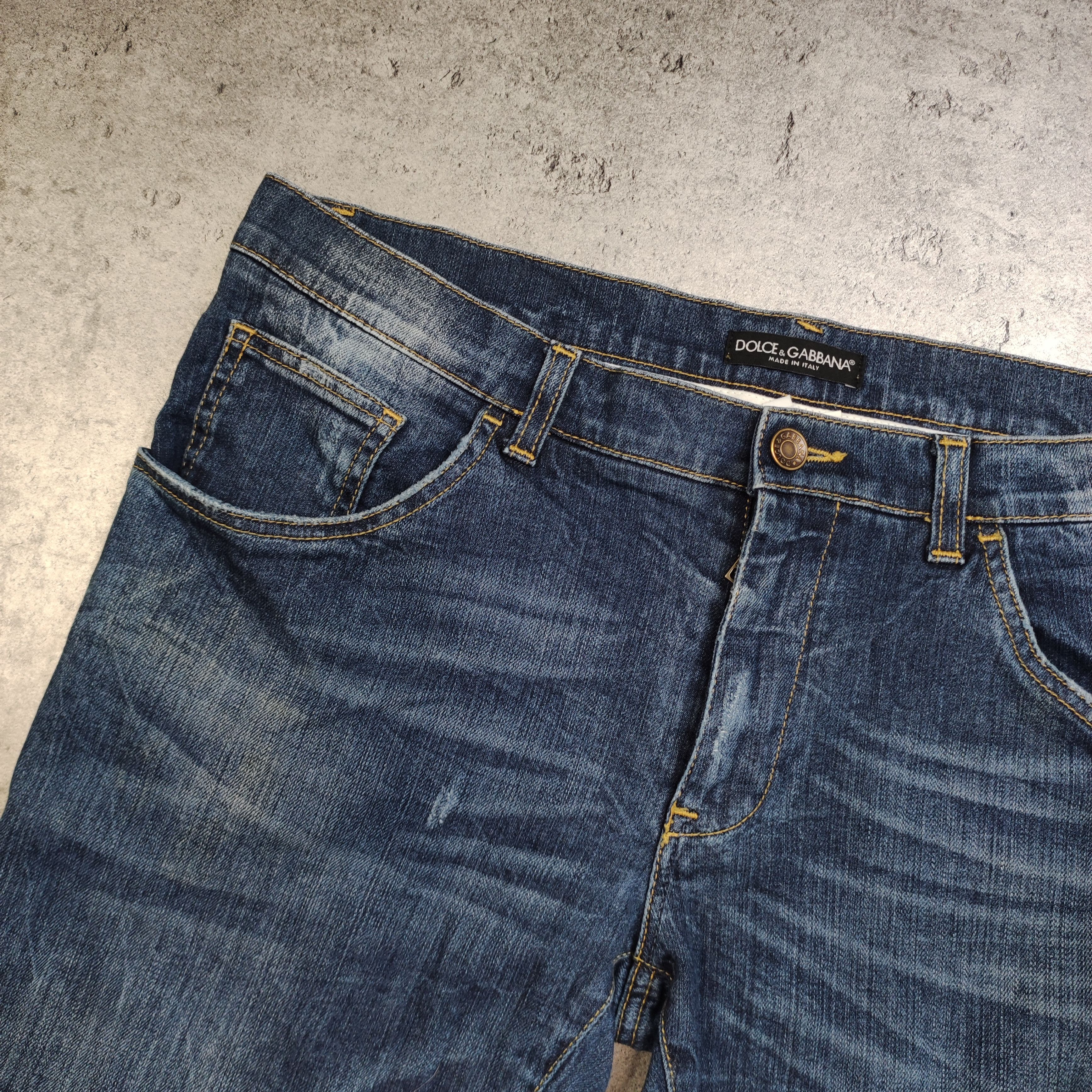 Dolce & Gabbana Dolce & Gabbana Classic Back Pocket Logo Denim Skinny Shorts Size US 34 / EU 50 - 4 Thumbnail