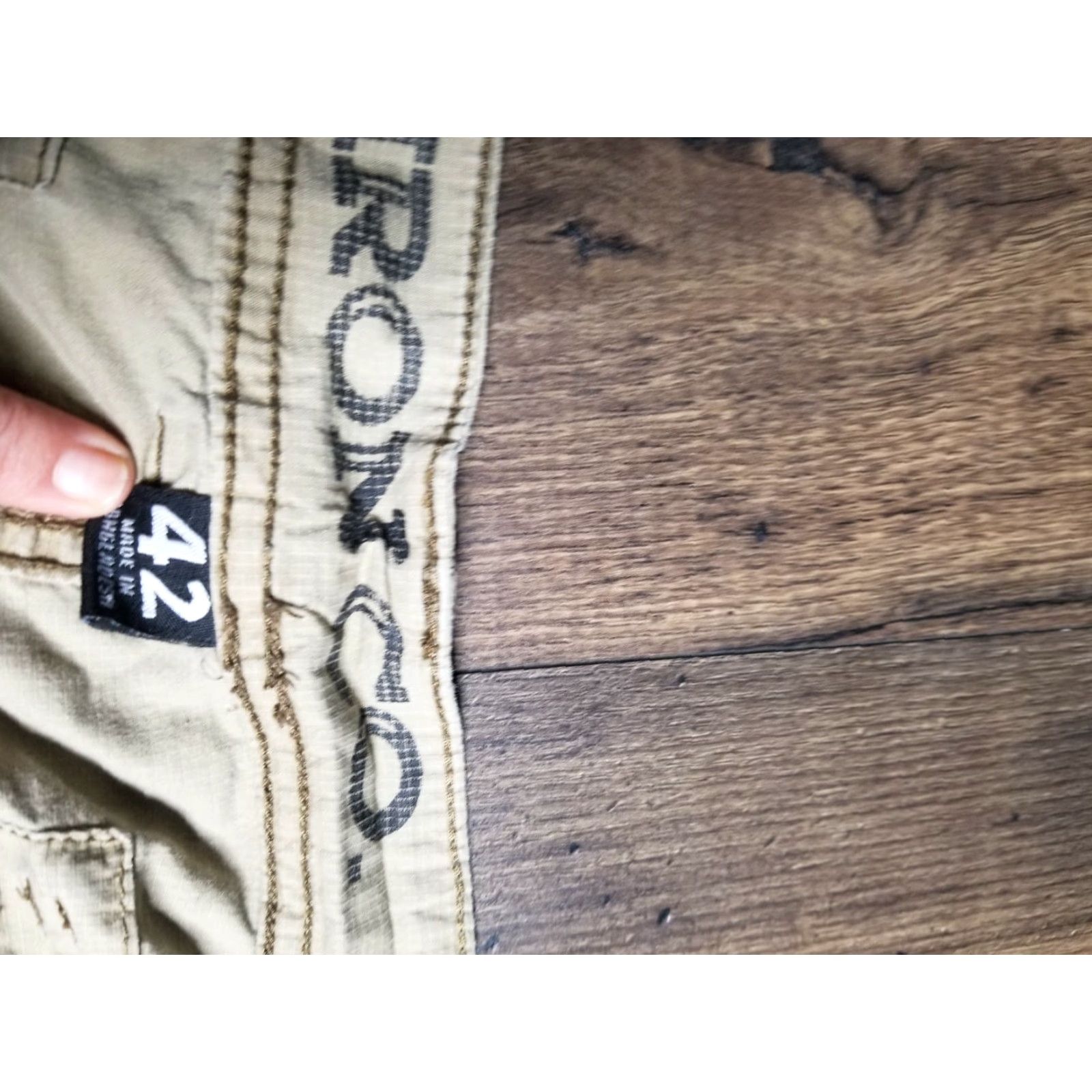 CO Iron Co Cargo Shorts Mens Khaki Brown 42 Cargo Shorts Regular 42 Mens Brown Iron Co Size 42 Utility Pockets Casual Shorts Size US 40 / EU 56 - 5 Thumbnail