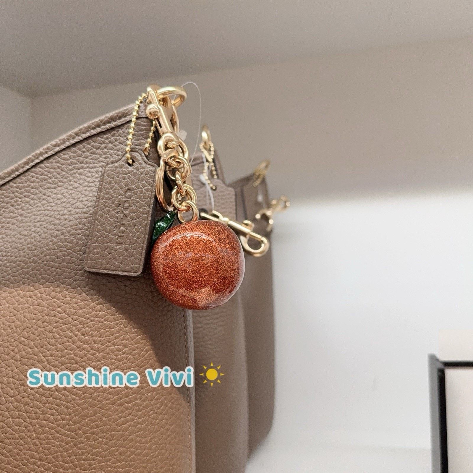 Coach NWT Coach Orange Bag Charm CAO51 Im/Spice Orange Size ONE SIZE - 3 Thumbnail