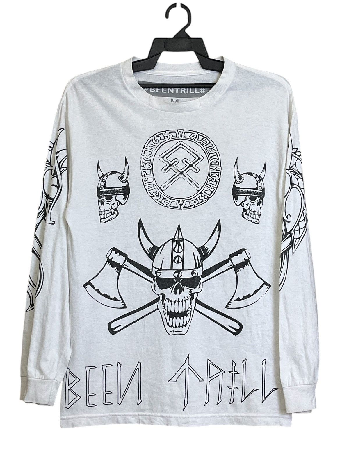 Been Trill sick🔥BEEN TRILL distressed long sleeve tee shirt Size US M / EU 48-50 / 2 - 2 Thumbnail