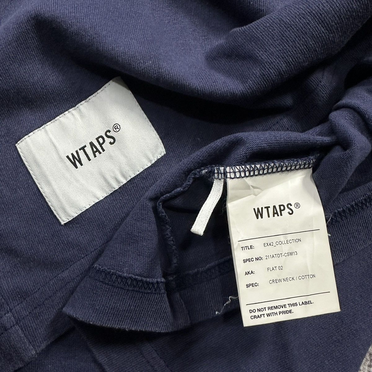 Wtaps Wtaps Navy Tshirt Size US M / EU 48-50 / 2 - 3 Thumbnail