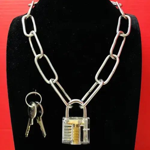 Jewelry The HARDWARE PADLOCK 🔐 Necklace Choker! Size ONE SIZE - 2 Thumbnail