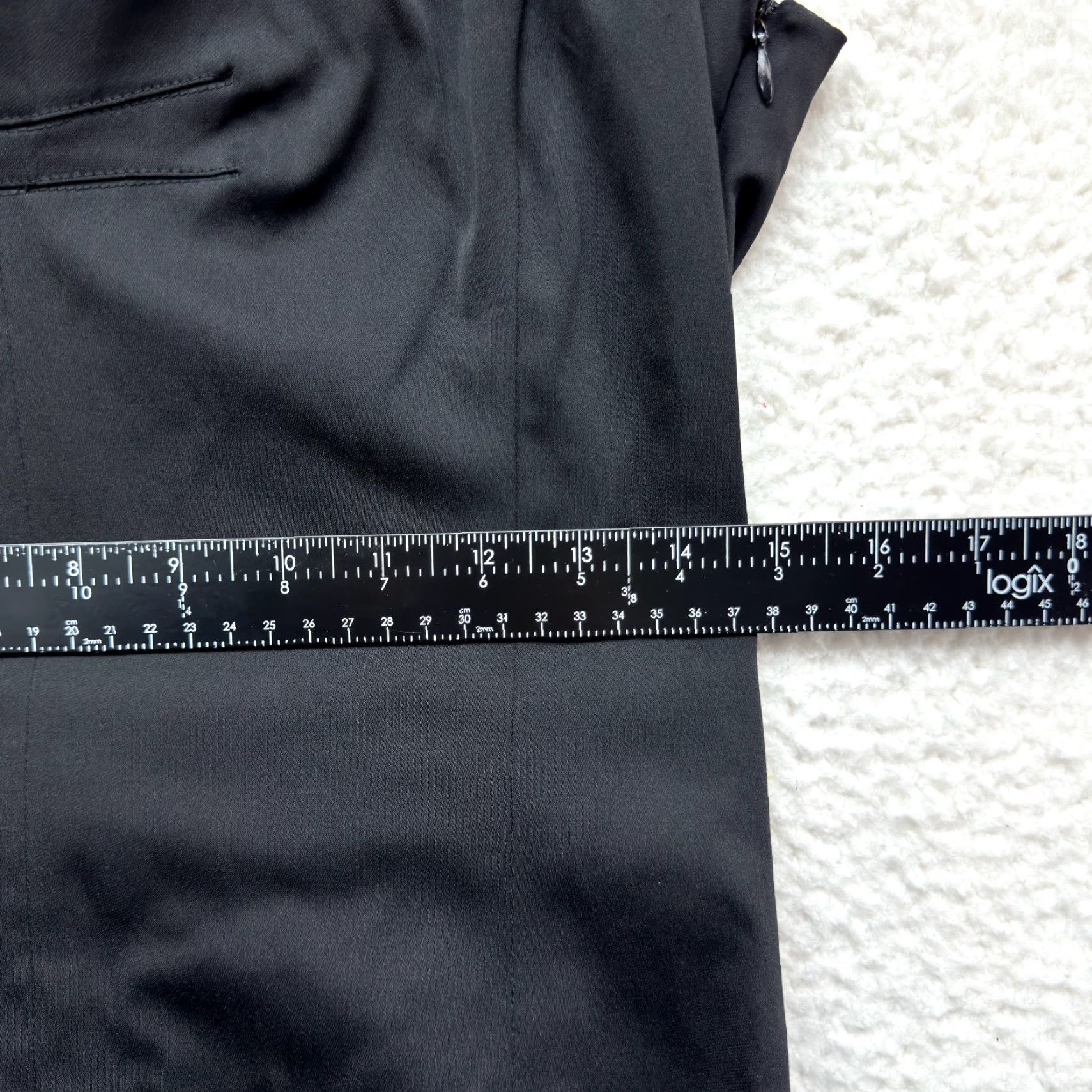 Zara Zara Midi Sheath Pencil Dress XL Black LBD Cocktail Office Career Womens Size XL / US 12-14 / IT 48-50 - 7 Thumbnail