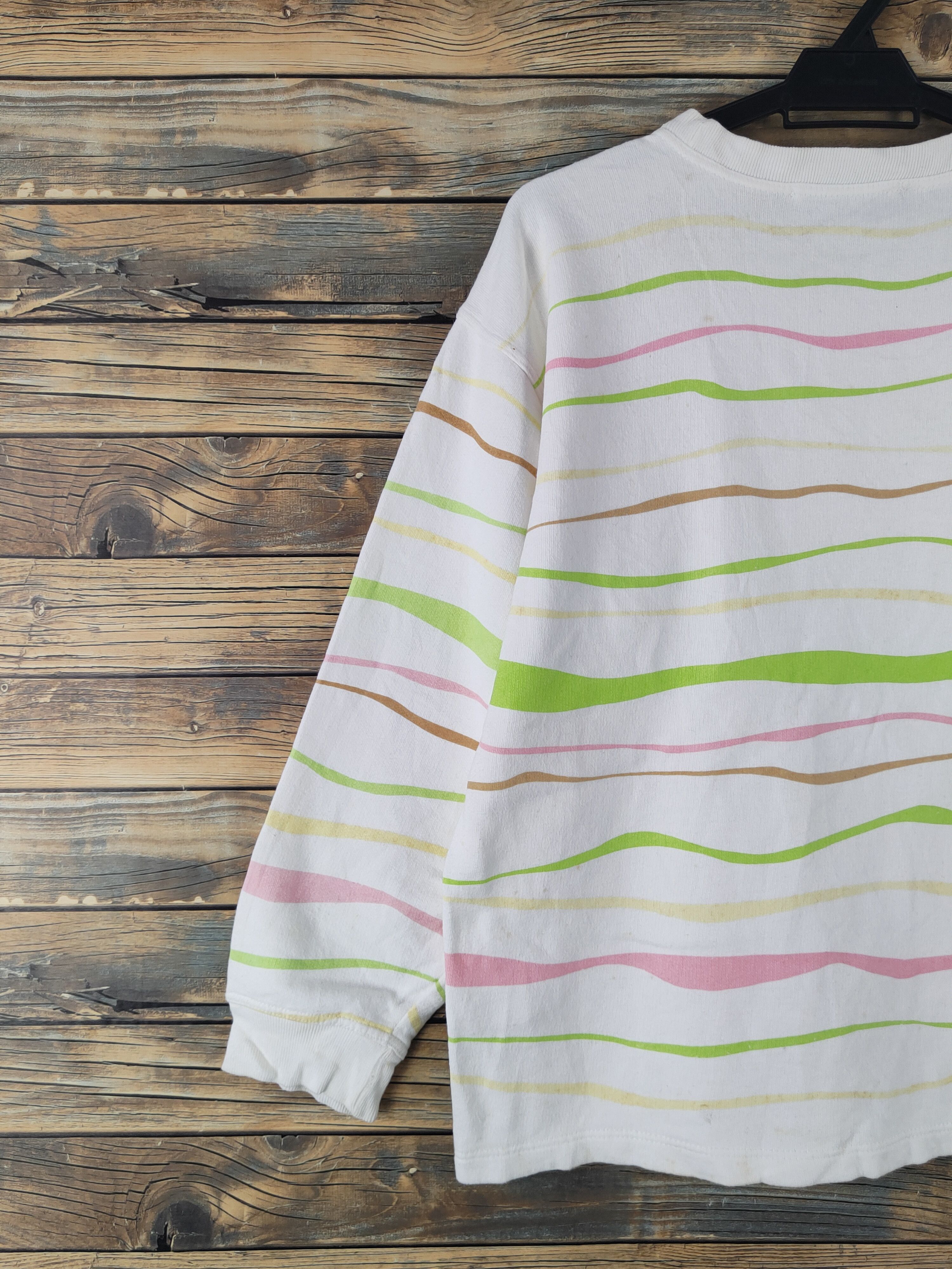 Courreges DL Courreges Homme White Green Sweatshirts #2075 Size US M / EU 48-50 / 2 - 8 Thumbnail