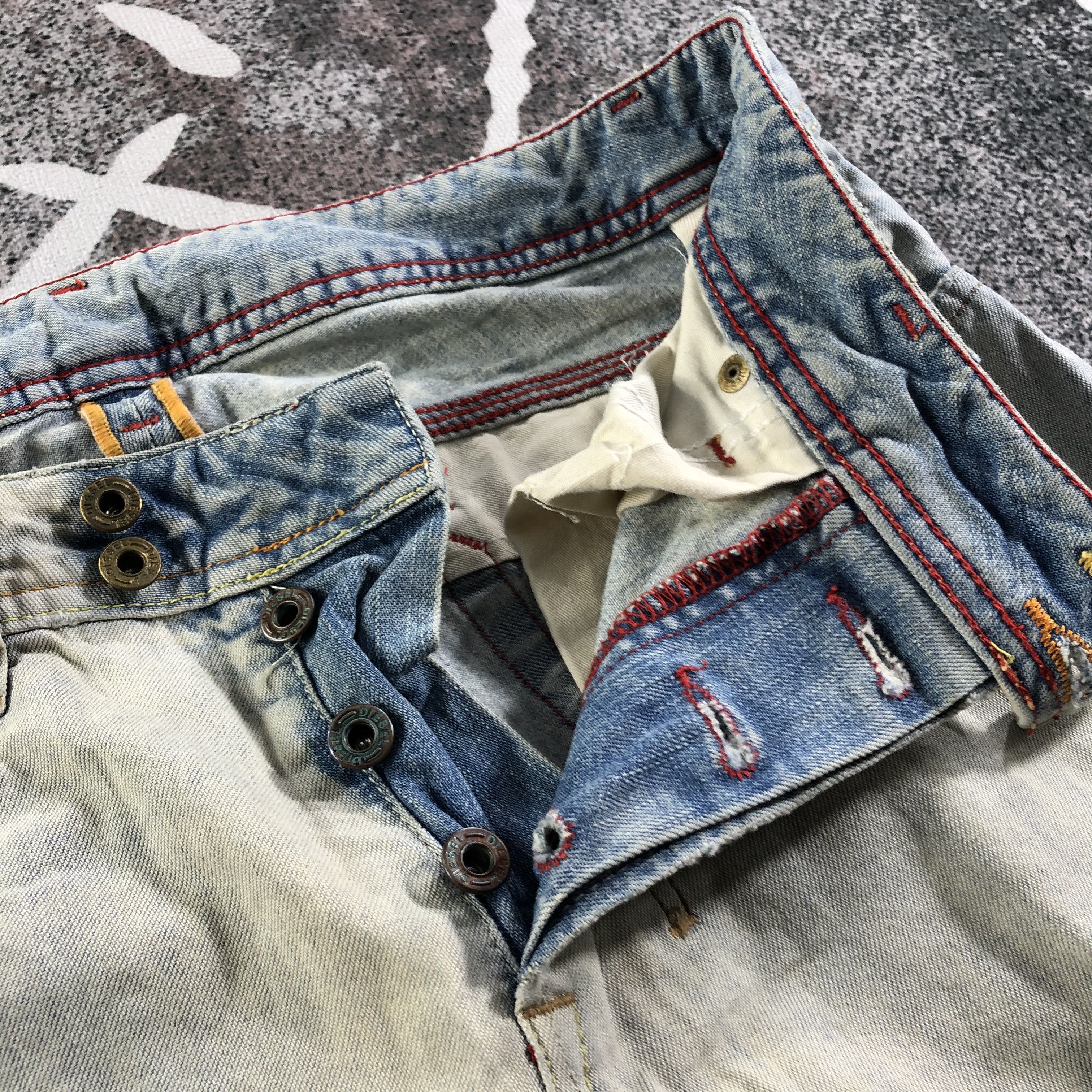 Diesel Diesel Jeans Faded Blue Denim KJ2467 Size US 30 / EU 46 - 9 Thumbnail