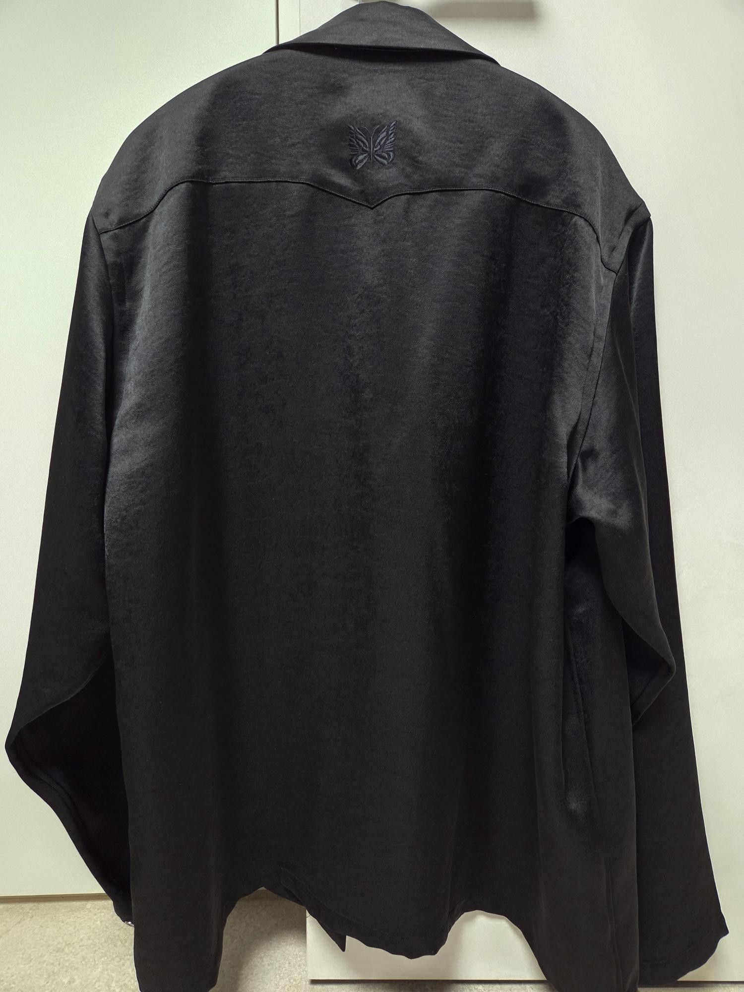 Needles Needles Open Collar Shirt - Black - Size XL (Rare Size) Size US XL / EU 56 / 4 - 2 Thumbnail