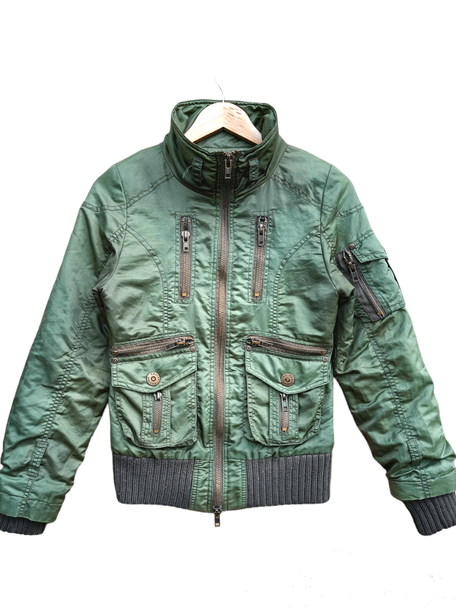 Hysteric Glamour 🔥SKULL🔥Heaven and Earth Parachute Utility Jacket Size S / US 4 / IT 40 - 3 Thumbnail