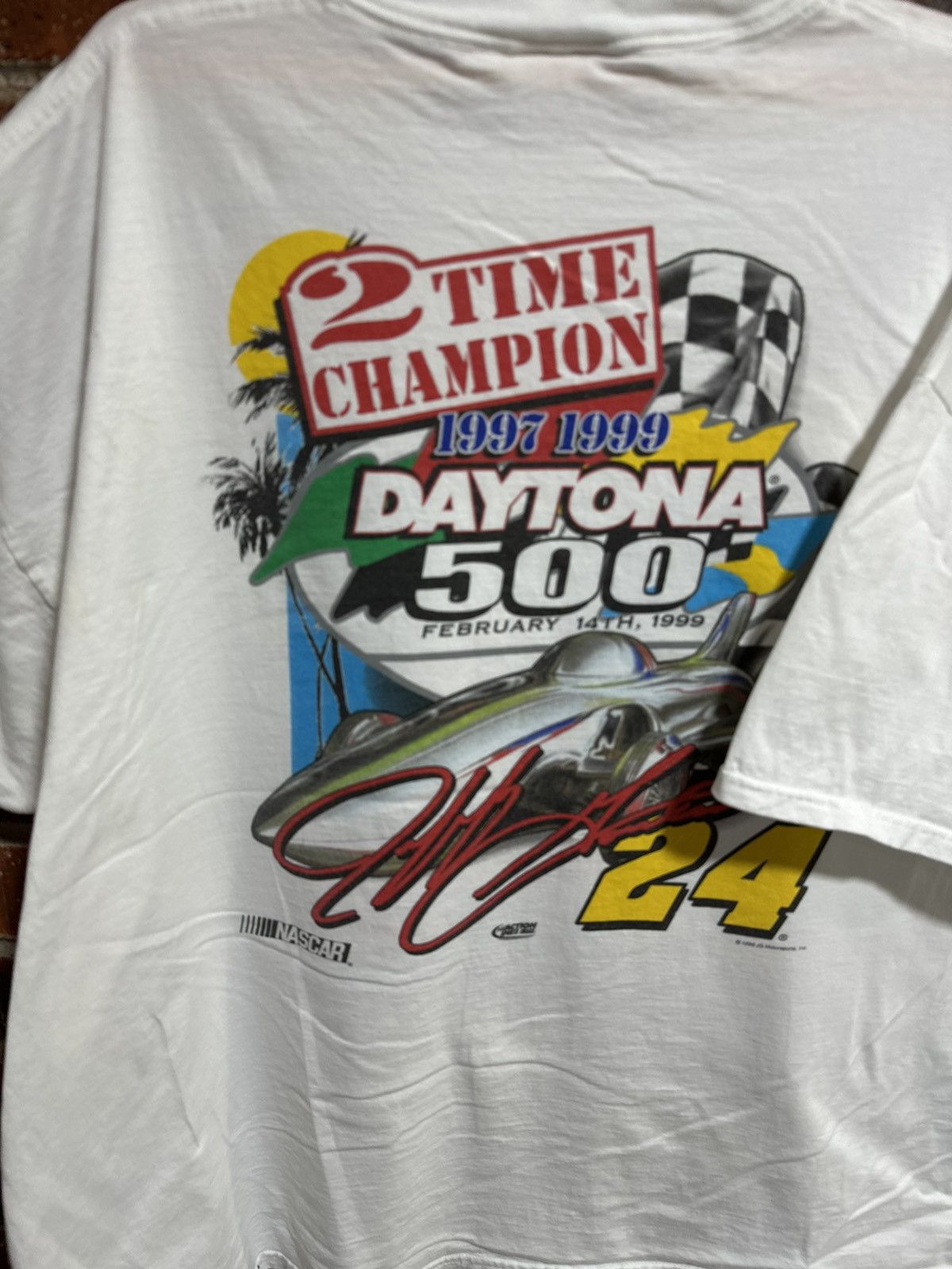 Chase Authentics Vintage 1999 Daytona 500 Faded Tee Size US XXL / EU 58 / 5 - 10 Thumbnail