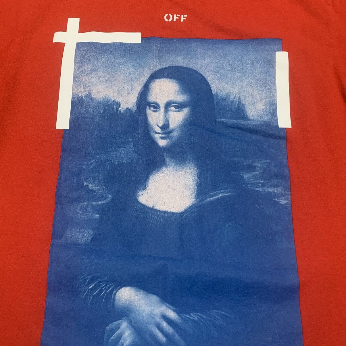 Off-White Off White Small Mona Lisa Arrows Red Tee Virgil Abloh Size US S / EU 44-46 / 1 - 4 Thumbnail