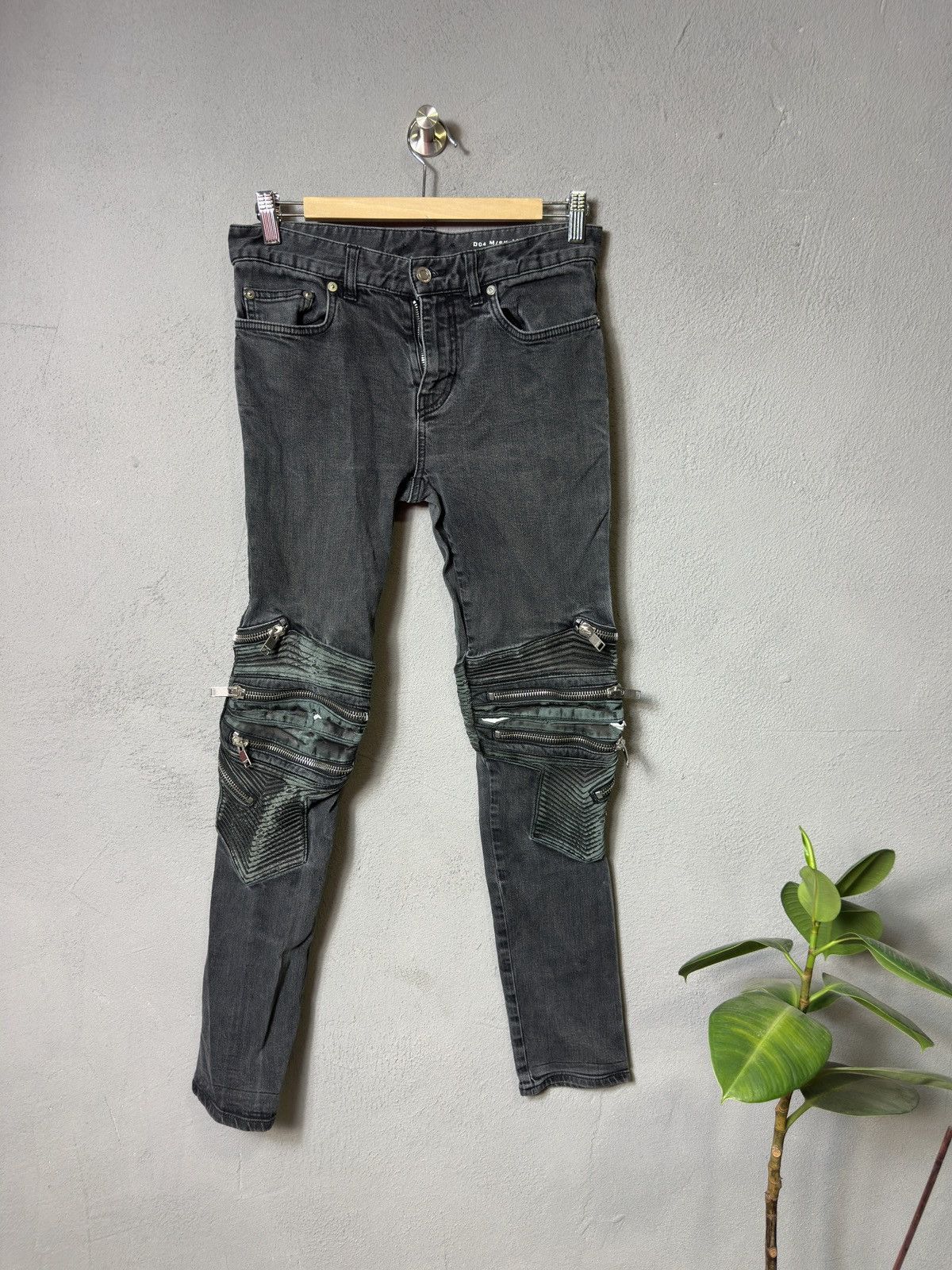 Saint Laurent サンローランbiker denim Biker Zipper Jeans – THE-ECHELON