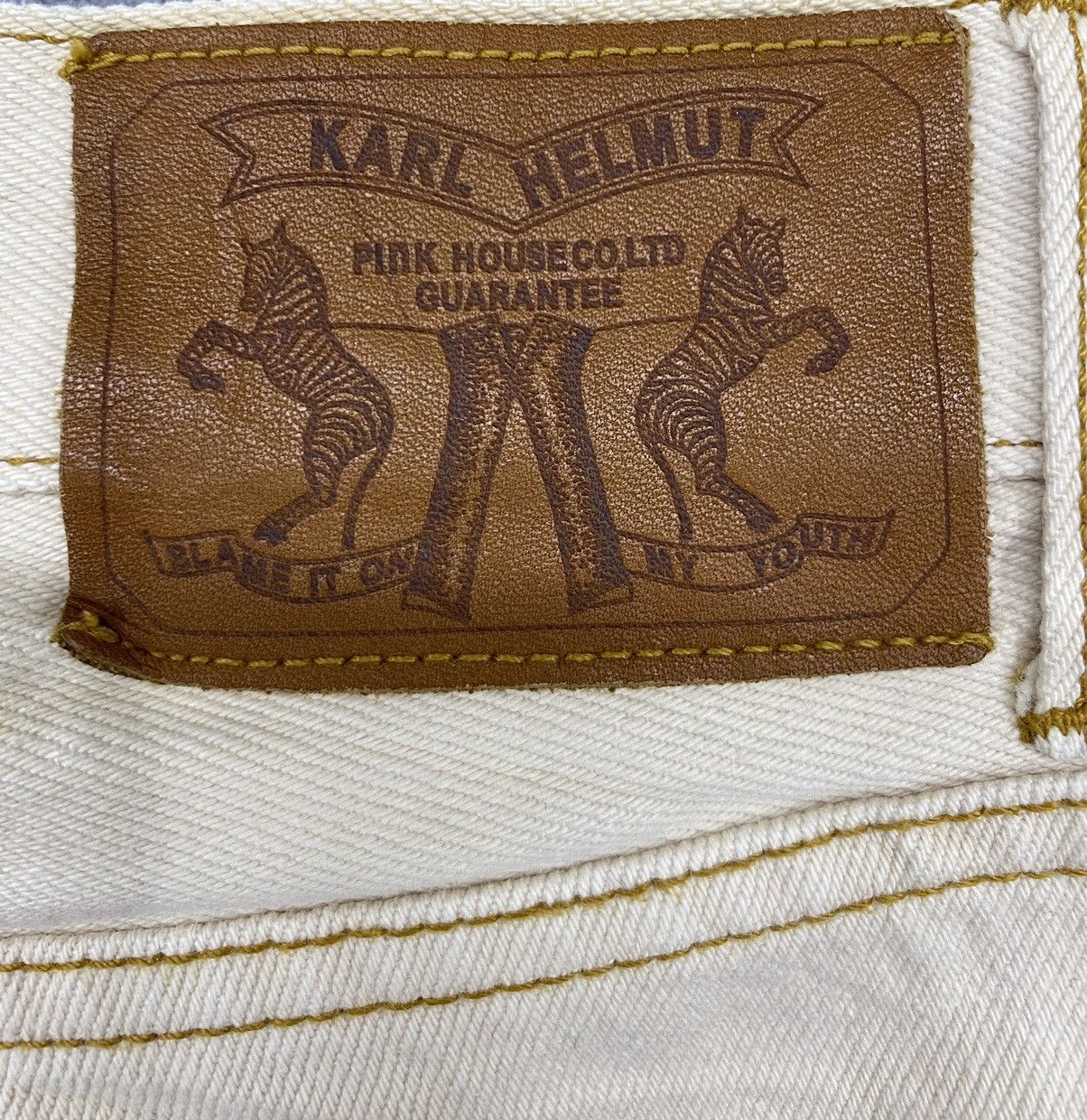 Japanese Brand × Karl Helmut Old KARL HELMUT Patches Karl In Pocket Denim Size US 29 - 9 Thumbnail