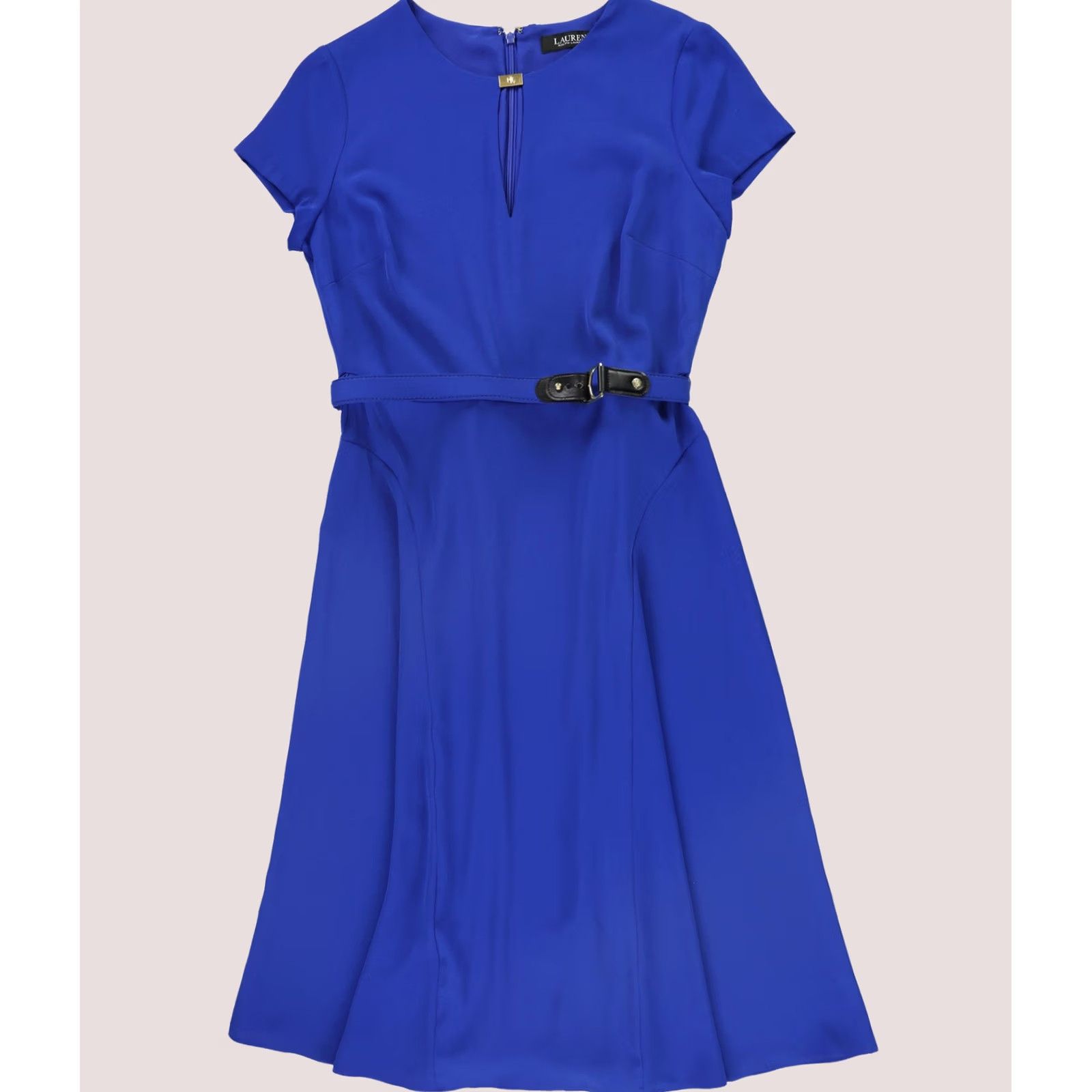 Ralph Lauren Ralph Lauren Womens Belted Georgette Midi Dress navy 8 Dress Size M / US 6-8 / IT 42-44 - 1 Thumbnail