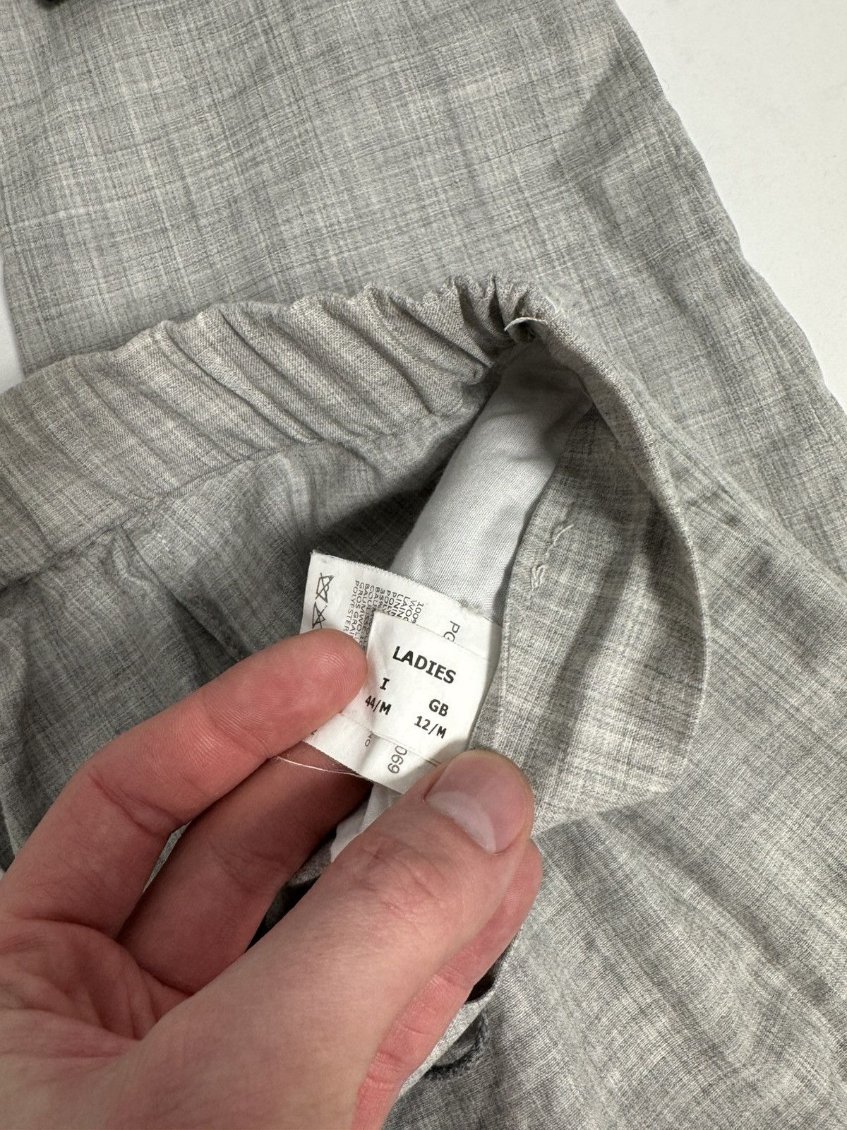 Fabiana Filippi Fabiana Filippi Womens Merino Wool Pants Drawstring Trousers Size 30" / US 8 / IT 44 - 13 Thumbnail