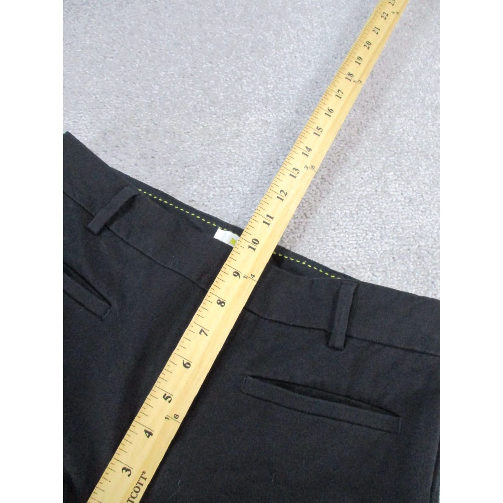 Anthropologie VINTAGE Maeve Anthropologie Dress Pants Womens 4 Black Straight Leg Adult Regular Knit Flat Front Solid 90s Mens Womens? Size 27" / US 4 / IT 40 - 6 Thumbnail