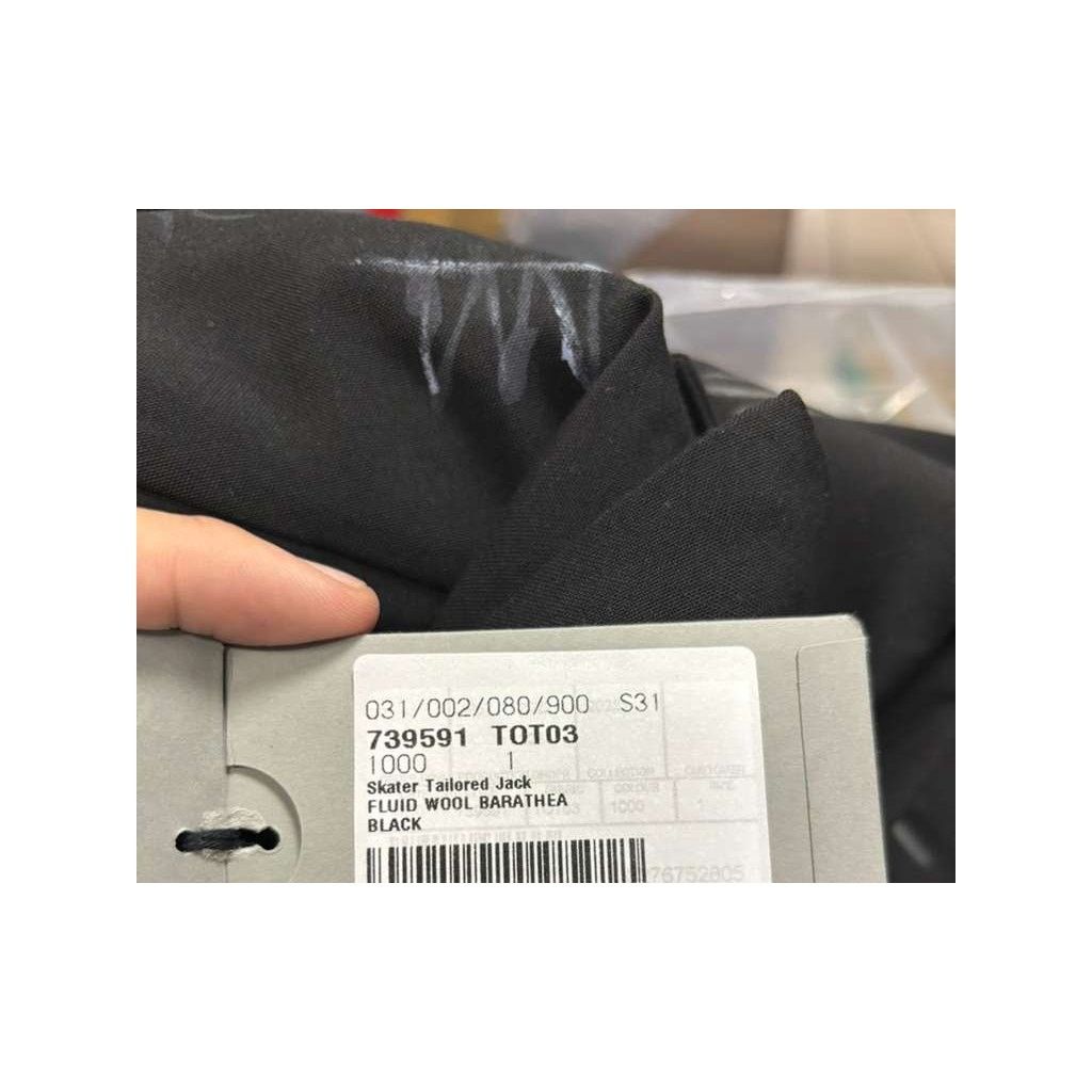 Balenciaga o1rshd1 Fluid Wool Barathea Skater Tailored Jacket in Black Size US S / EU 44-46 / 1 - 17 Thumbnail