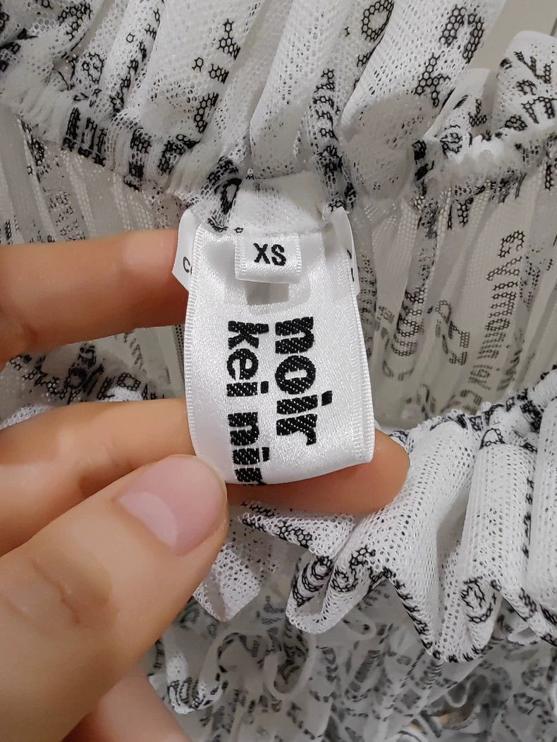 Comme des Garcons Comme Des Garcons White full logo yarn top Size XS / US 0-2 / IT 36-38 - 4 Thumbnail