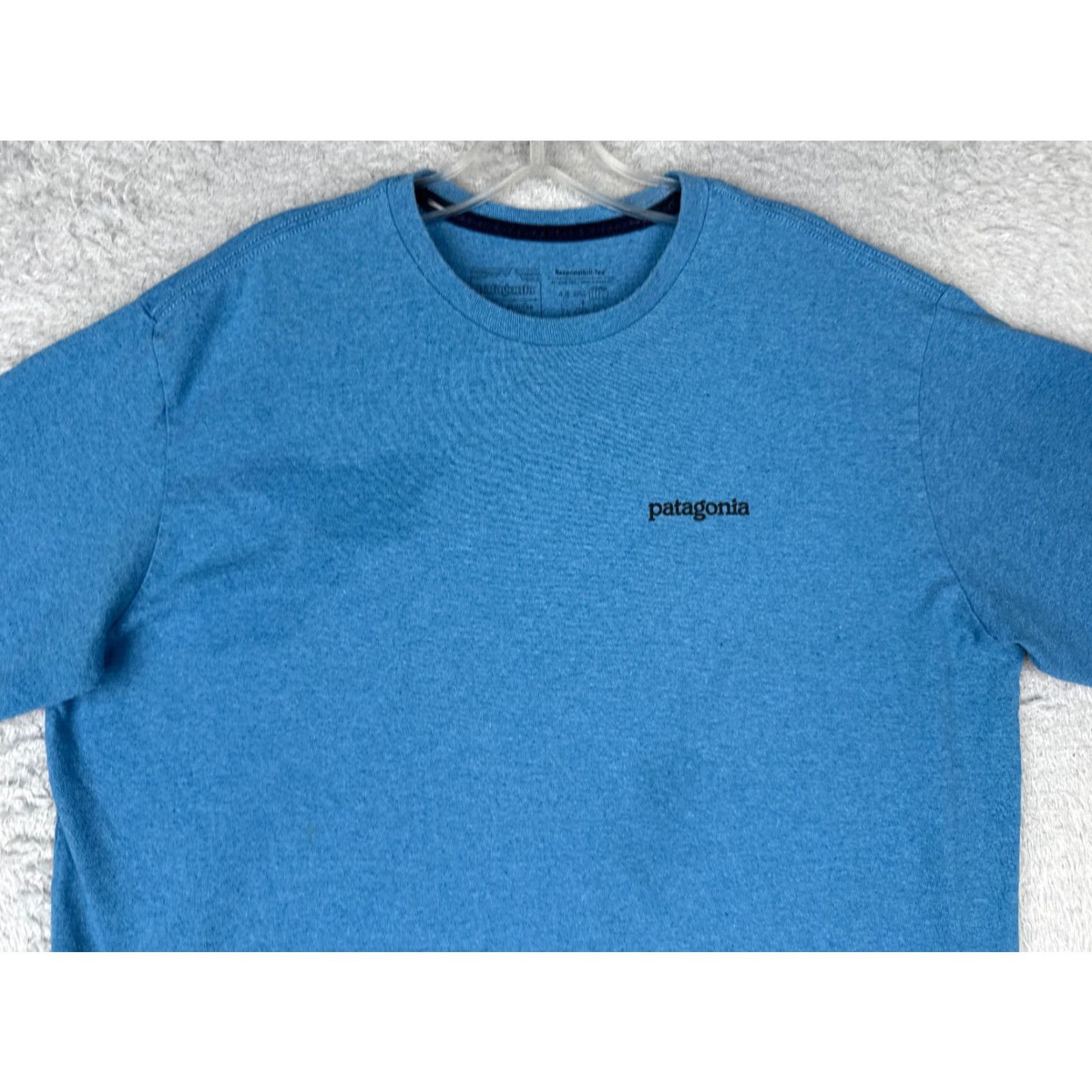 Patagonia Patagonia Shirt Men Large Blue Short Sleeve Crew Neck Polyester Blend READ Size US L / EU 52-54 / 3 - 4 Thumbnail