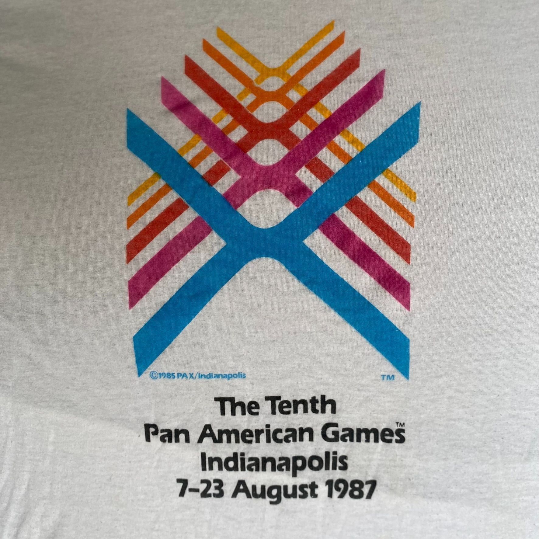 Vintage Vintage 80s Pan Am Games Shirt Indianapolis Single Stitch Te Size US M / EU 48-50 / 2 - 3 Thumbnail