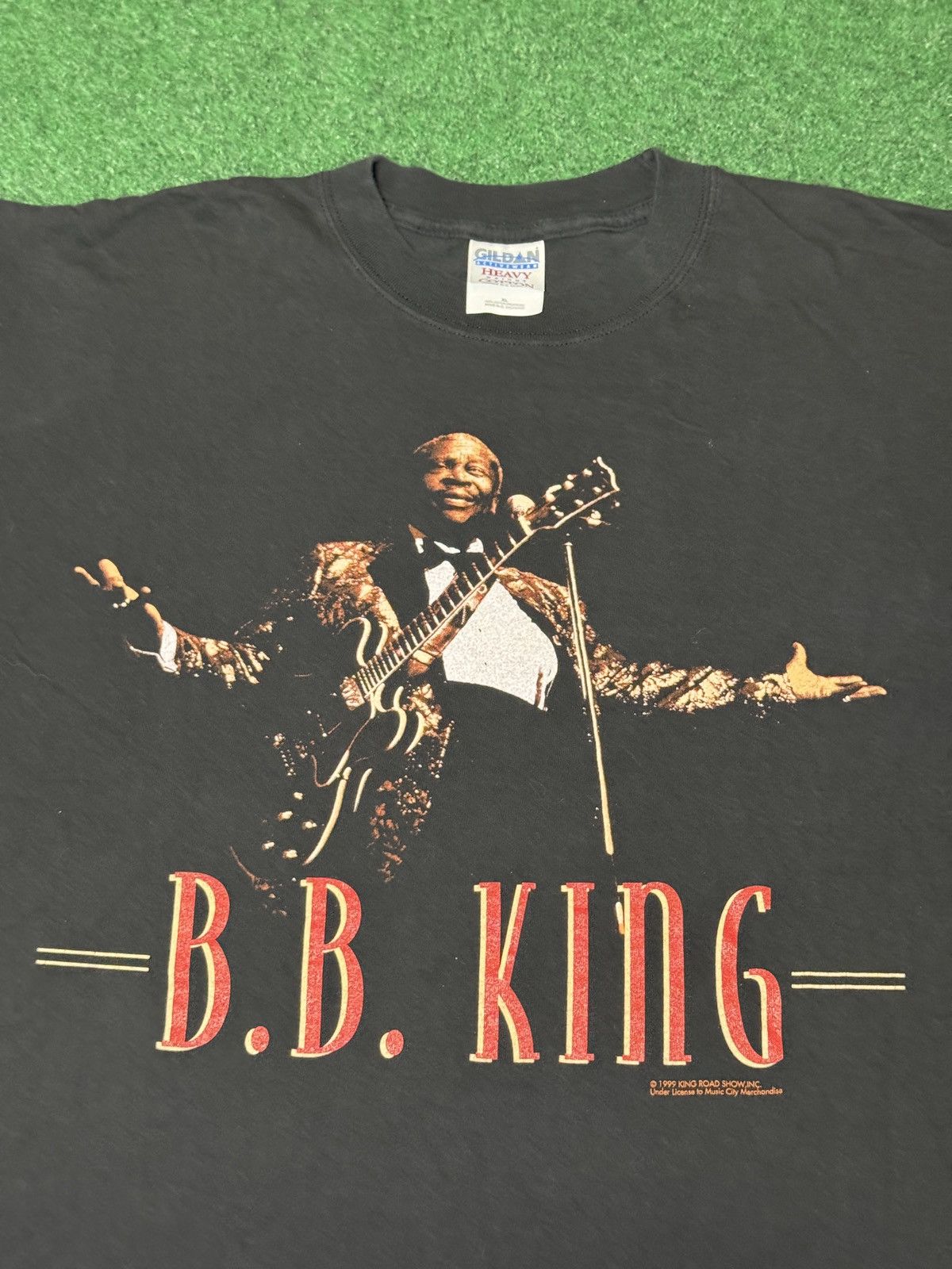 Gildan Vintage 90s BB King Blues ICON Concert XL Music Y2K T Shirt Size US XL / EU 56 / 4 - 1 Thumbnail