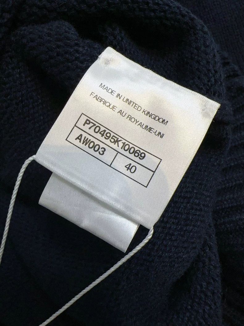 Chanel Chanel 21p dark blue lace double C round-neck knitted swea Size S / US 4 / IT 40 - 6 Thumbnail