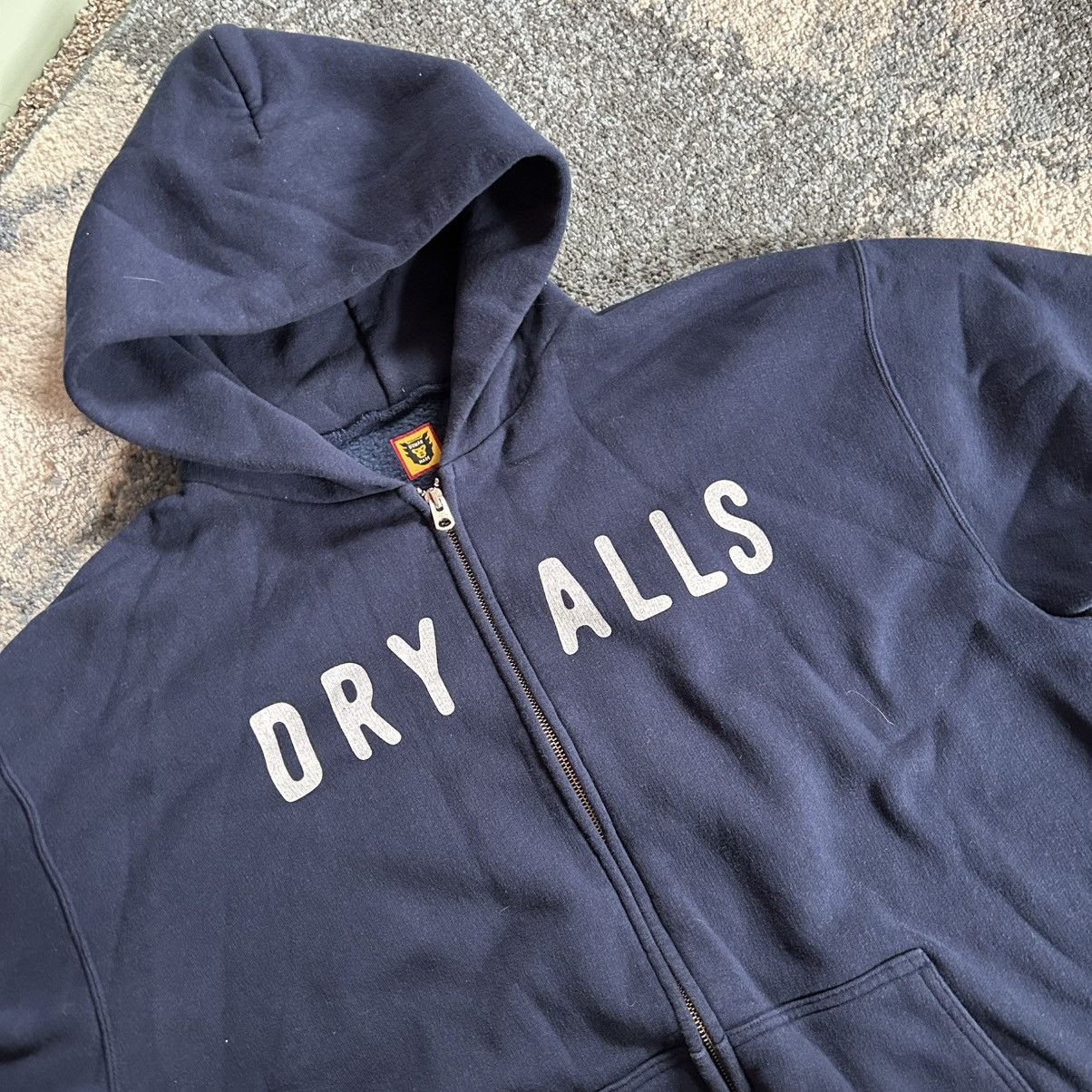 Human Made 2018 NAVY BLUE HM DRY ALLS ZiP UP HOODiE SWEATSHiRT iNDiGO Size US XXL / EU 58 / 5 - 6 Thumbnail