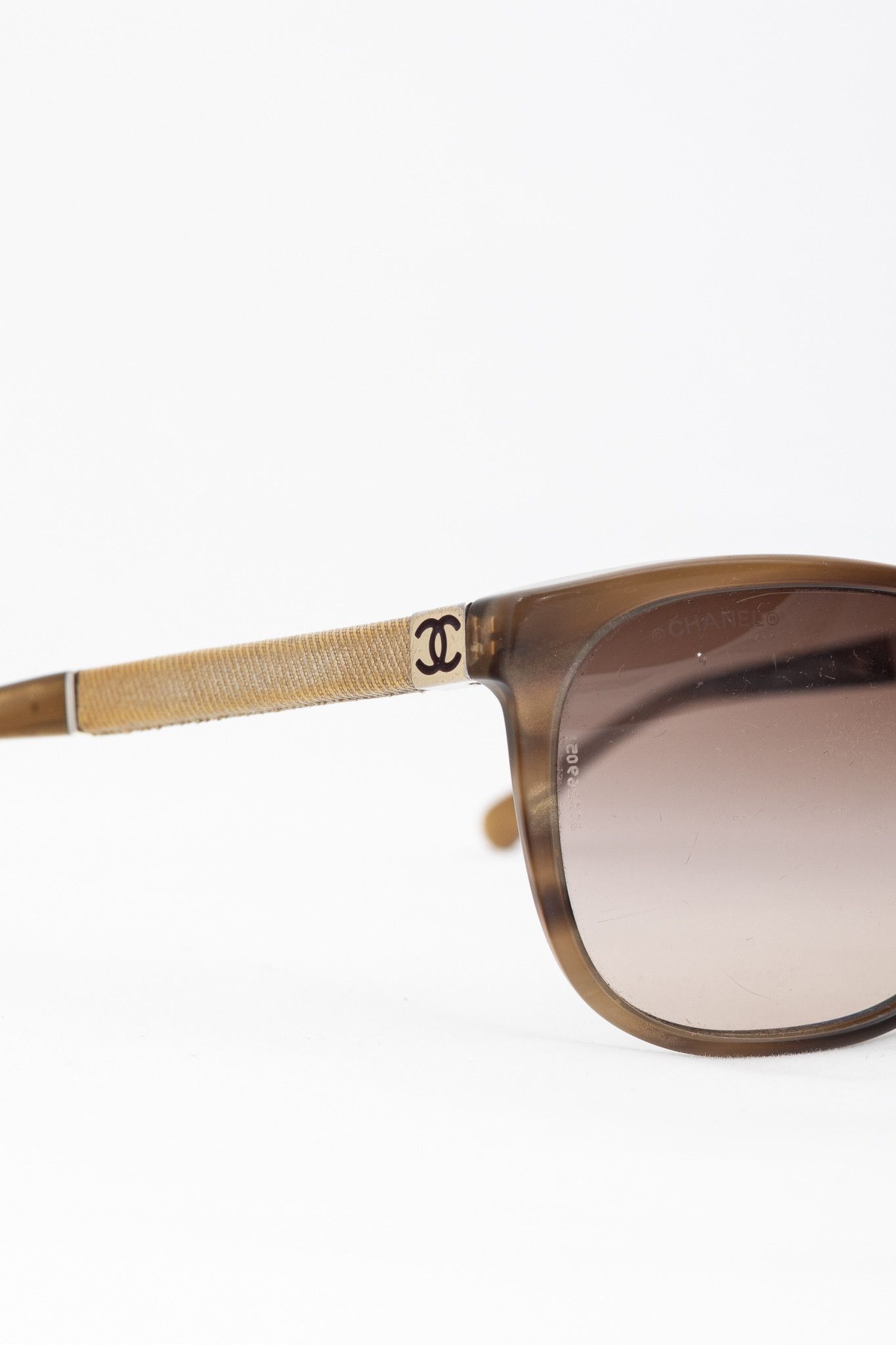 Chanel Chanel 5185 Tortoiseshell Grosgrain-Temple Sunglasses Size ONE SIZE - 5 Thumbnail