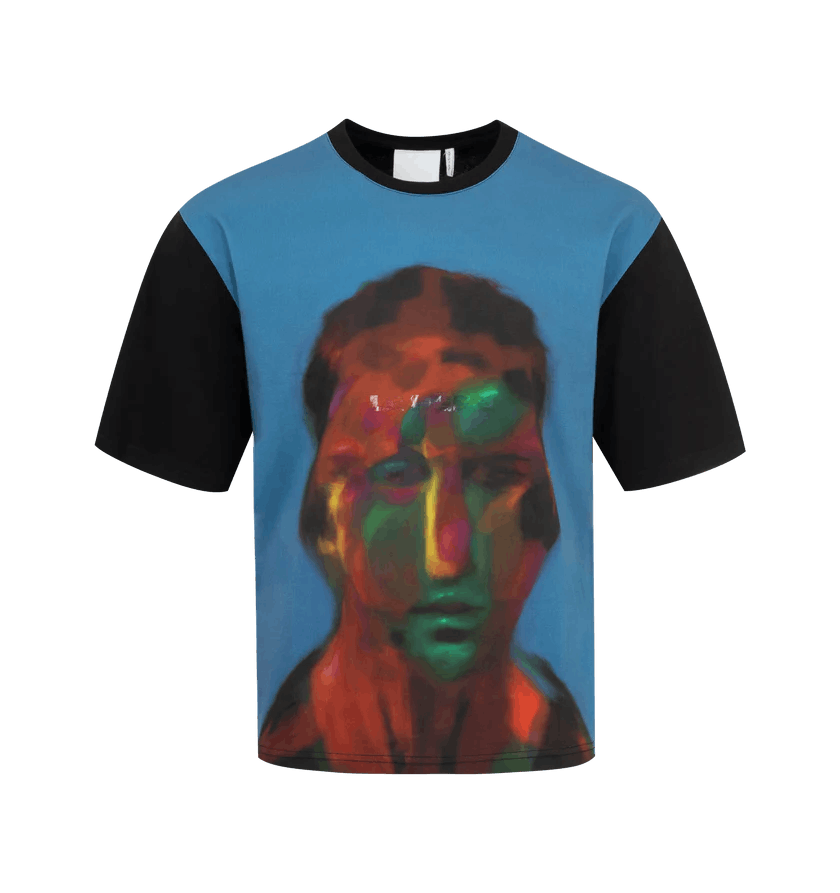 Le Pere o1h1sh11224 Tyndell Face Tee in Black Size US S / EU 44-46 / 1 - 1 Thumbnail
