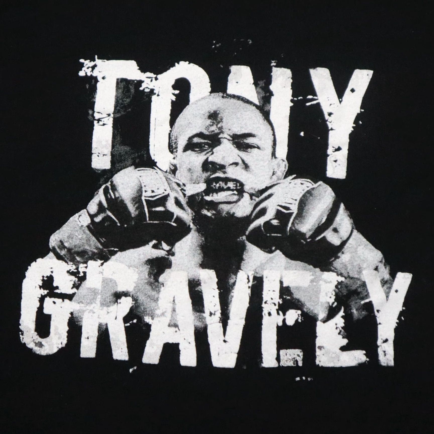 Vintage MMA Tony Gravely Black Short Sleeve Shirt Men L Black Thermal Knit Shirt L Mens Size US 33 - 2 Thumbnail