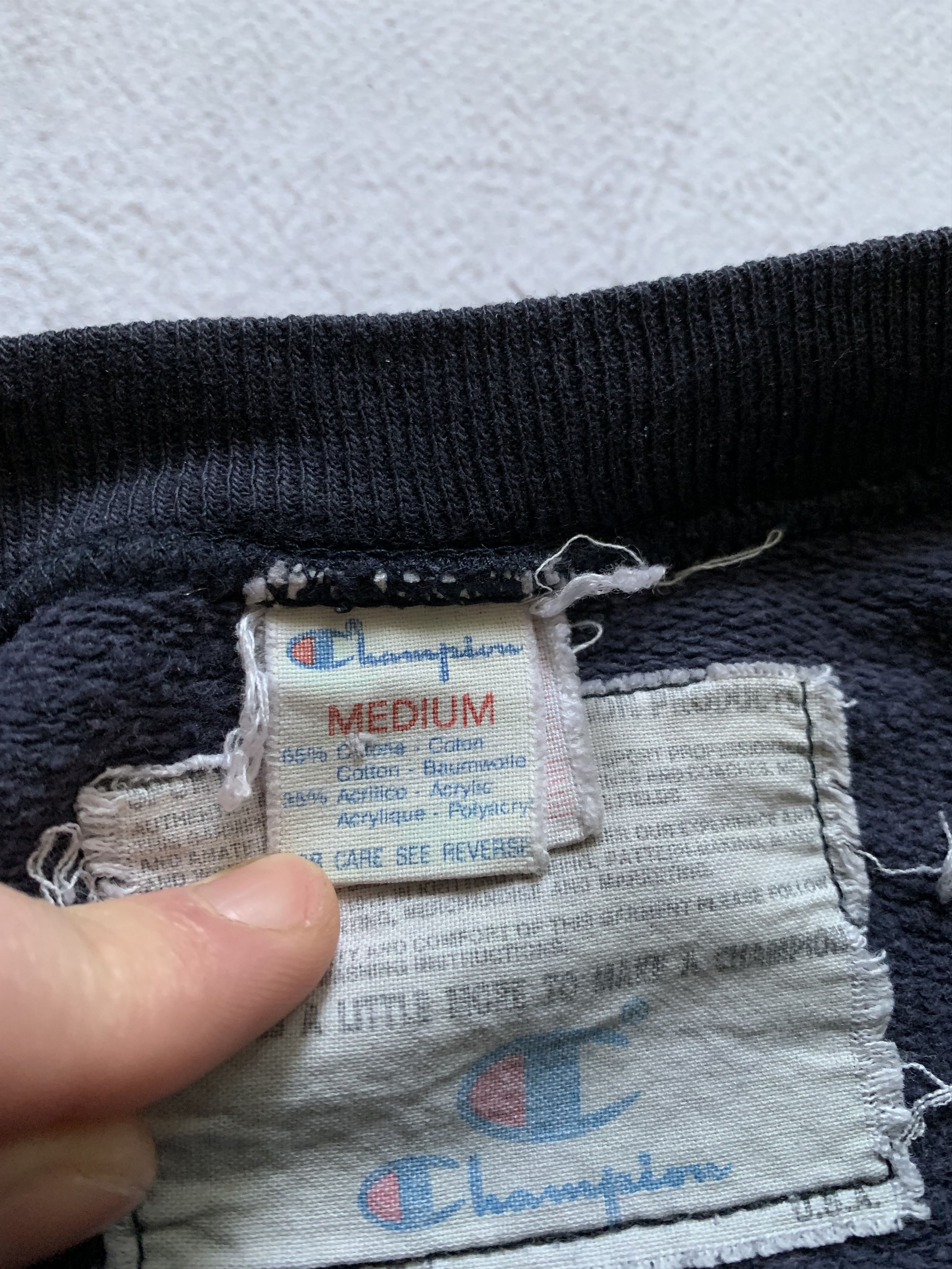Champion × Vintage Vintage Champion Sweatshirt Crewneck Baggy Double Logo 90s Size US M / EU 48-50 / 2 - 7 Thumbnail