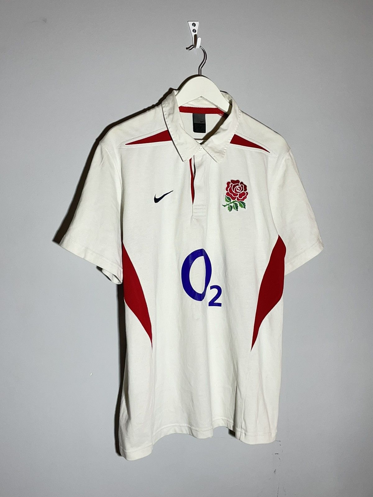 Nike × Vintage England Rugby 2003 2004 Nike Y2k Vintage Rugby Jersey Shirt Size US XL / EU 56 / 4 - 2 Thumbnail