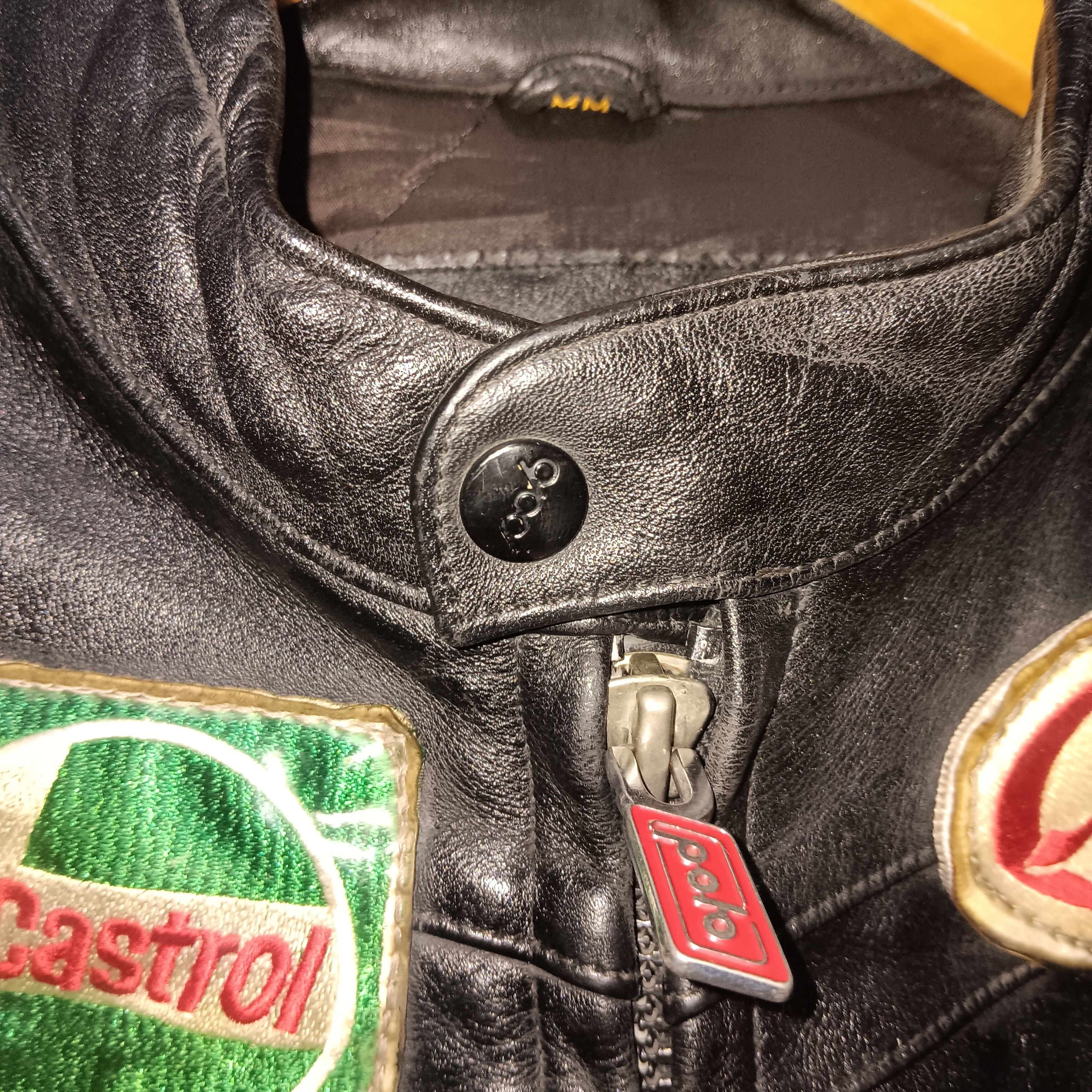 Leather vintage Polo motorrad full patch leather jacket Size US L / EU 52-54 / 3 - 6 Thumbnail