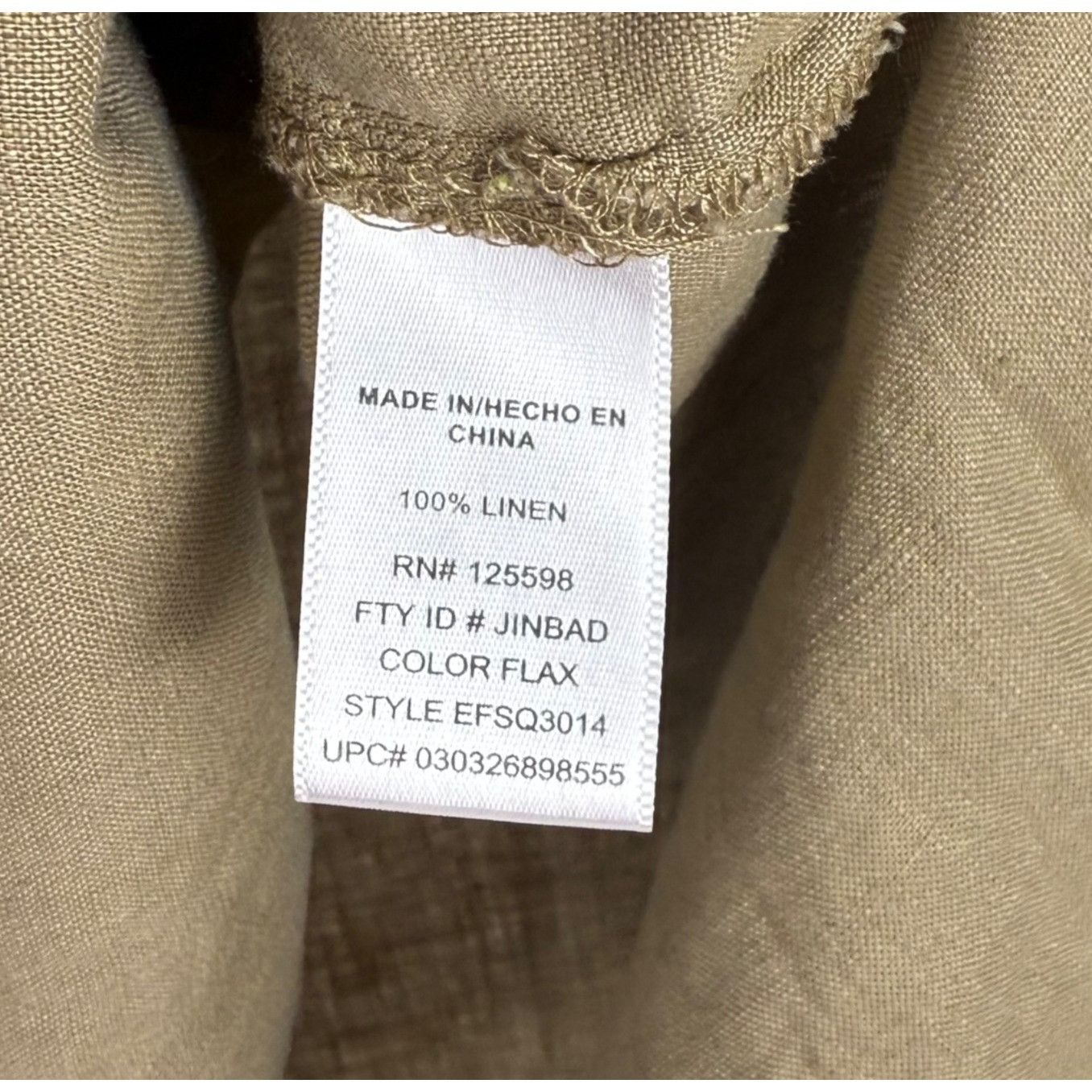 Ellen Tracy Ellen Tracy Women's Linen Top Roll-Tab Sleeve 1/4-Zip Flax S Size M / US 6-8 / IT 42-44 - 6 Thumbnail