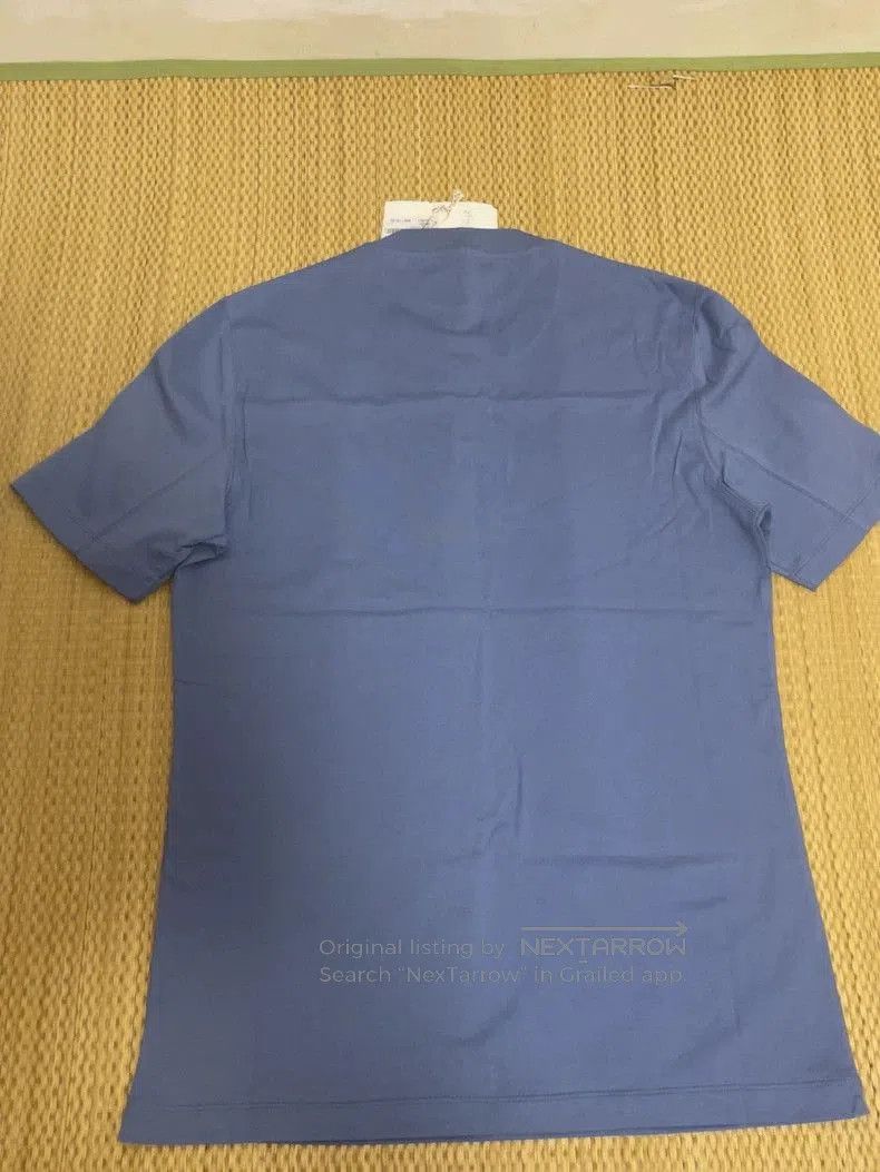 Brunello Cucinelli Brunello Cucinelli Blue Cotton T-shirt. Size US L / EU 52-54 / 3 - 4 Thumbnail