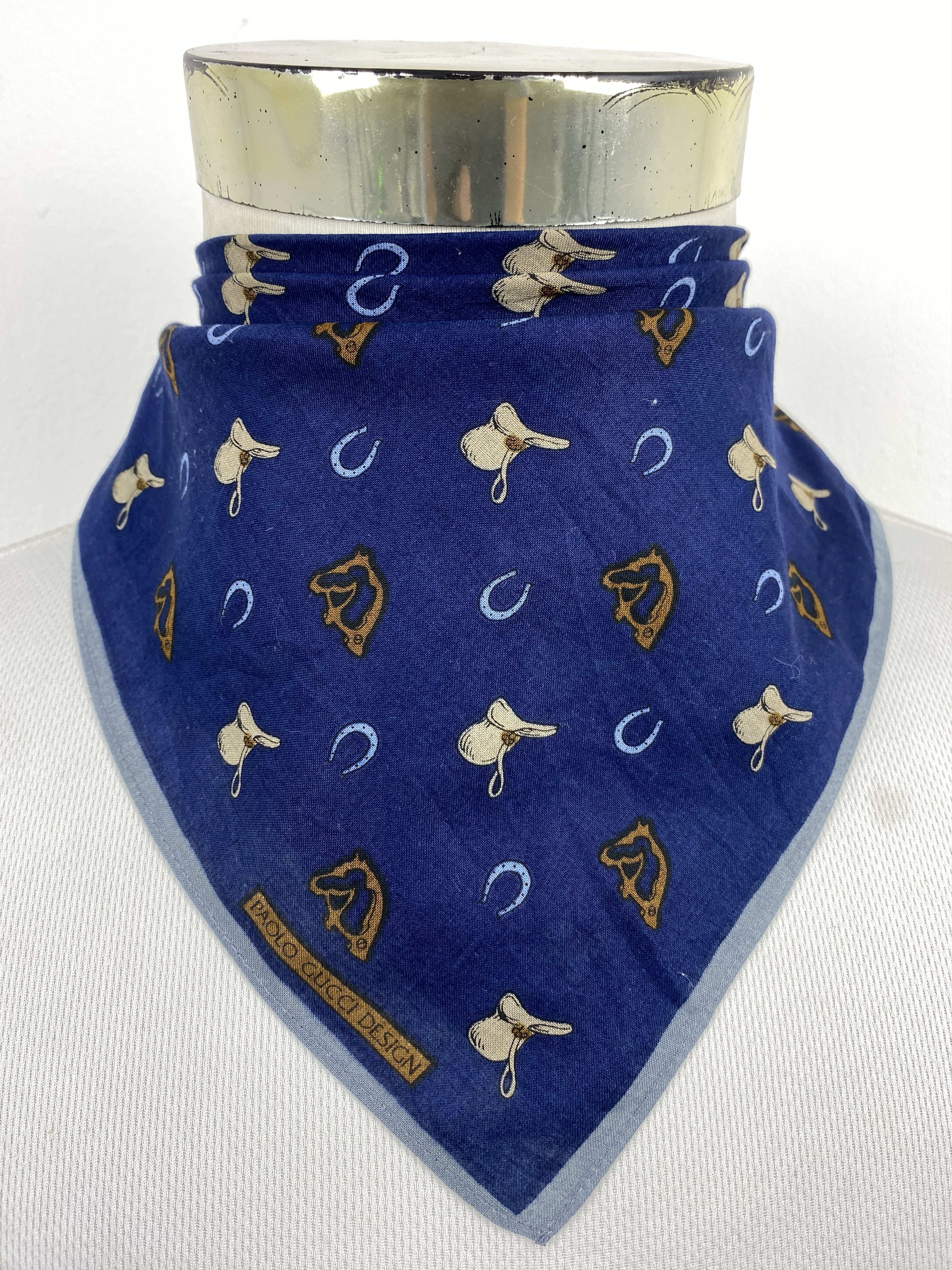 Paolo Gucci Vintage Paolo Gucci Handkerchief Bandana Neckerchief HKC1108 Size ONE SIZE - 1 Thumbnail