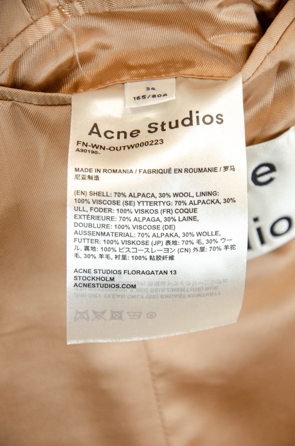 Acne Studios Acne Studios Alpaca Wool Coat – Size 34 (Made in Romania) Size XXS / US 00 / IT 34 - 14 Thumbnail