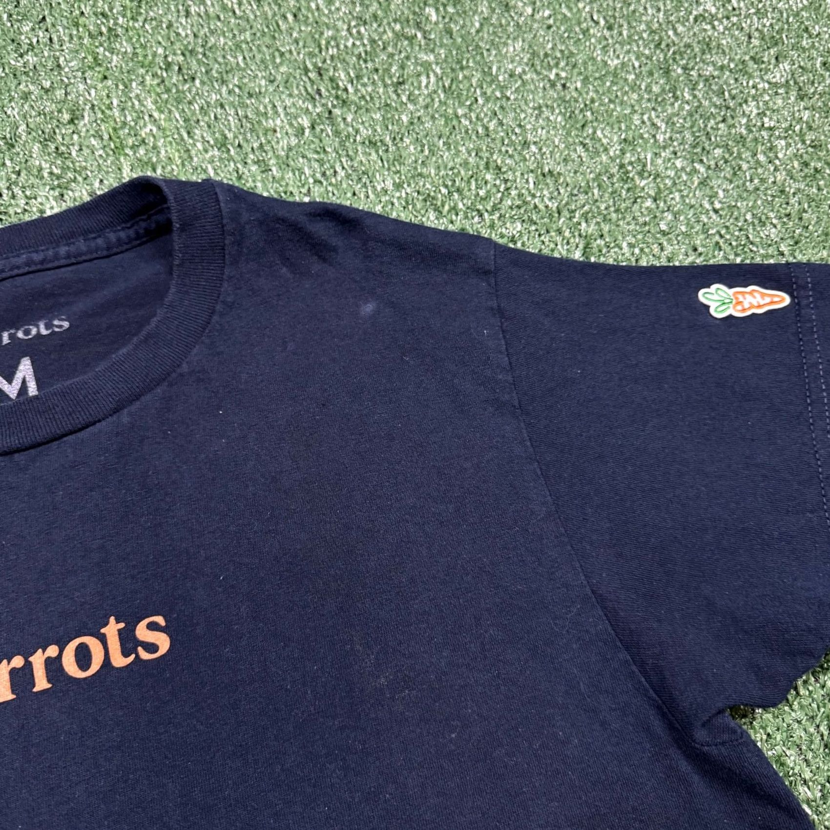 Vintage Carrots T-Shirt Mens Size M Black Blue Short Sleeve Crew Neck Graphic Shirt Size US M / EU 48-50 / 2 - 5 Thumbnail